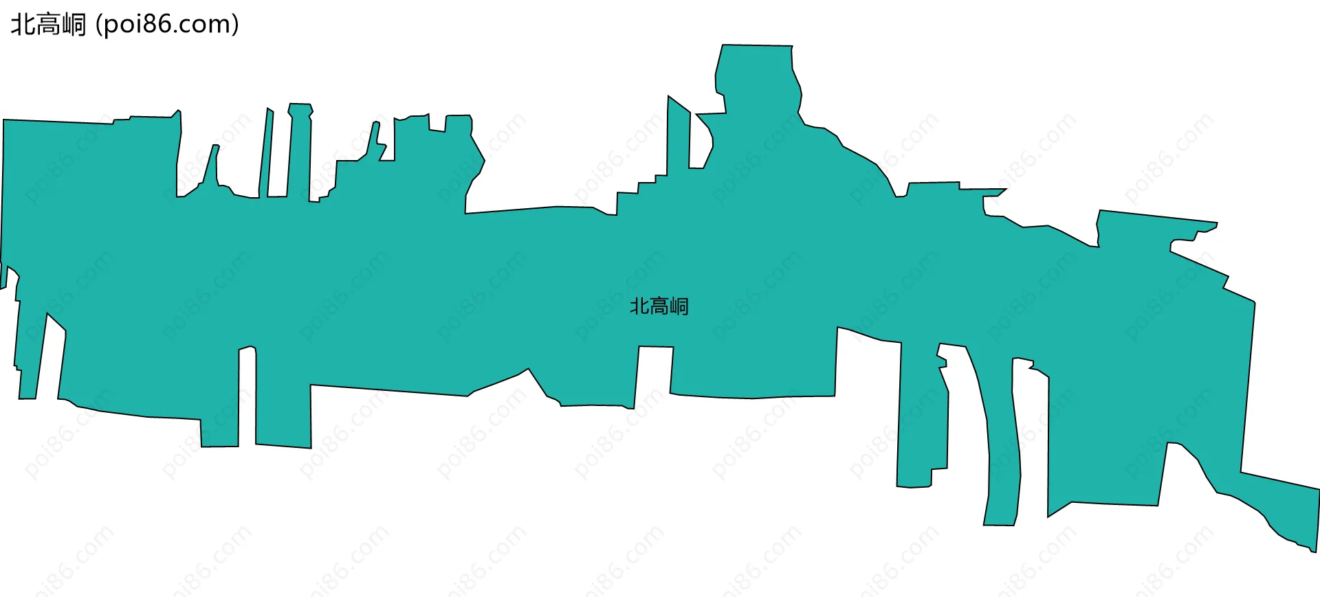 北高峒边界地图