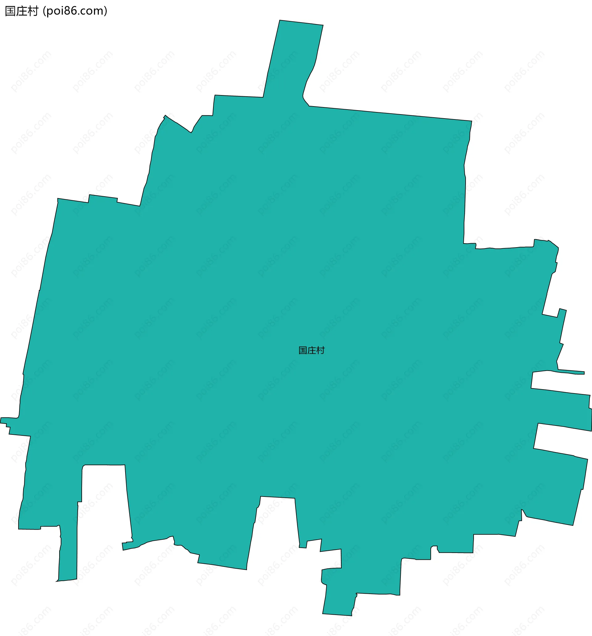 国庄村边界地图