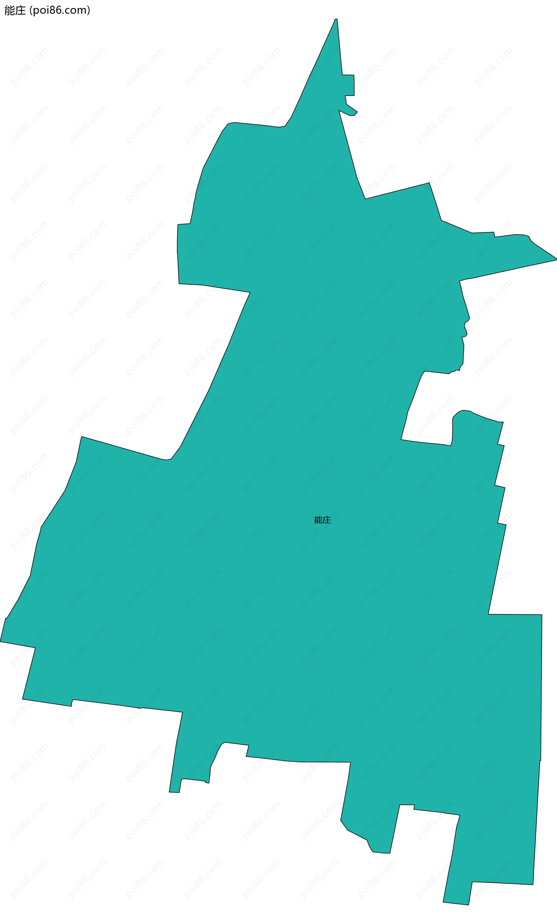 能庄边界地图