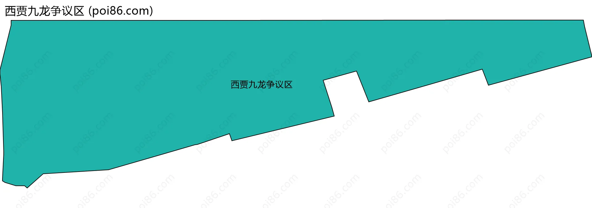 西贾九龙争议区边界地图