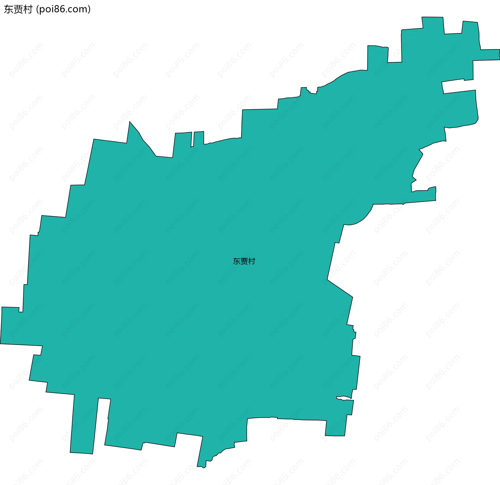 东贾村边界地图