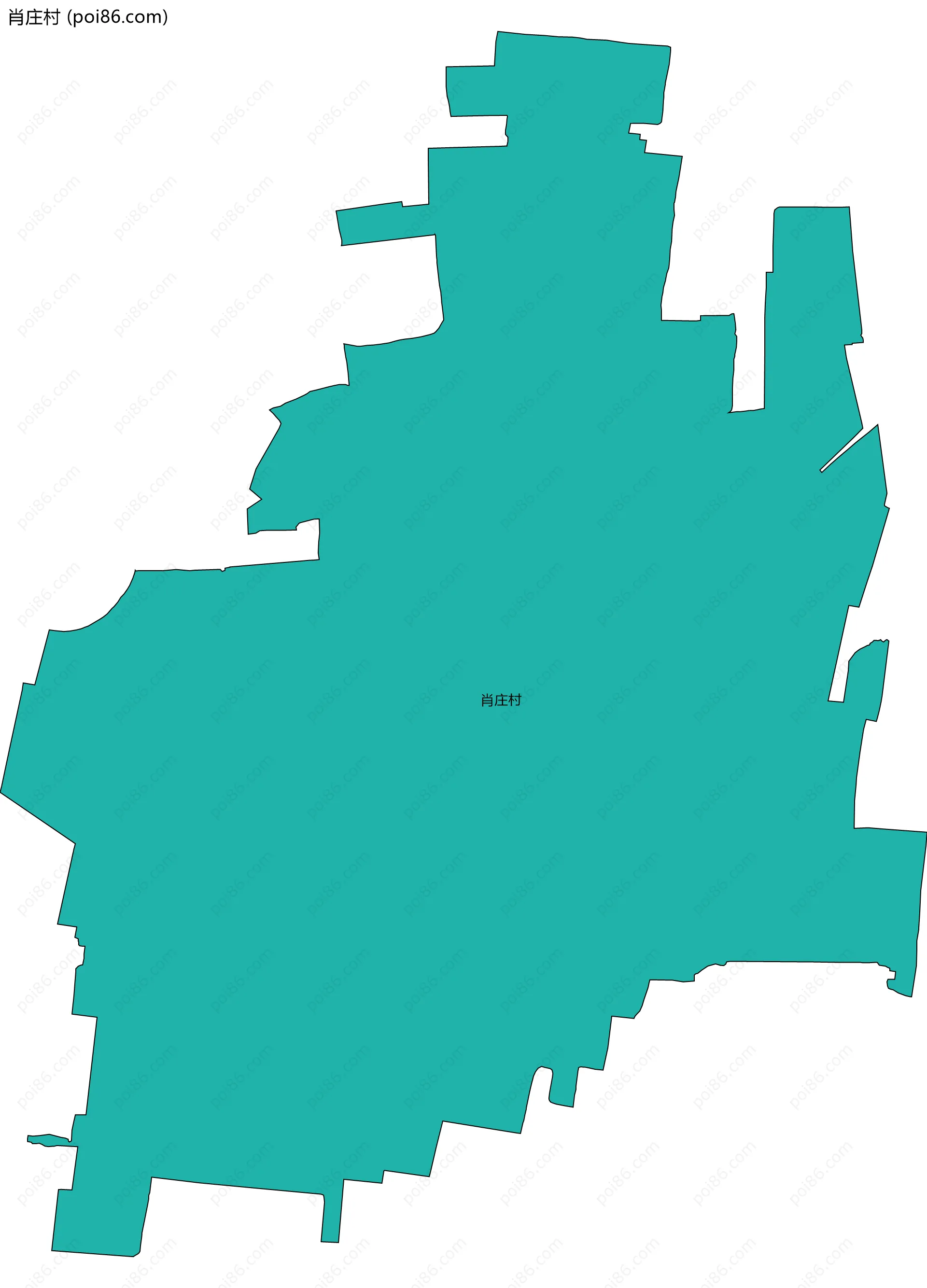 肖庄村边界地图