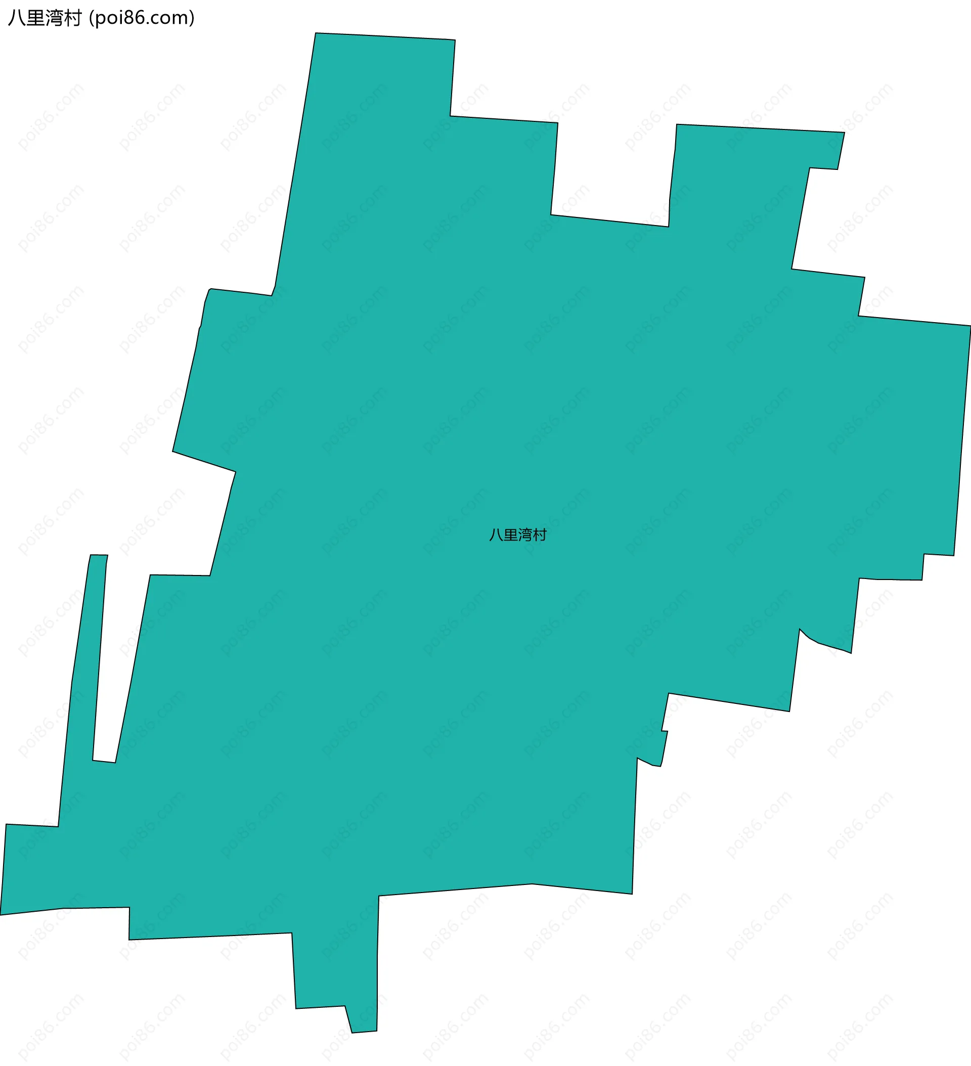 八里湾村边界地图