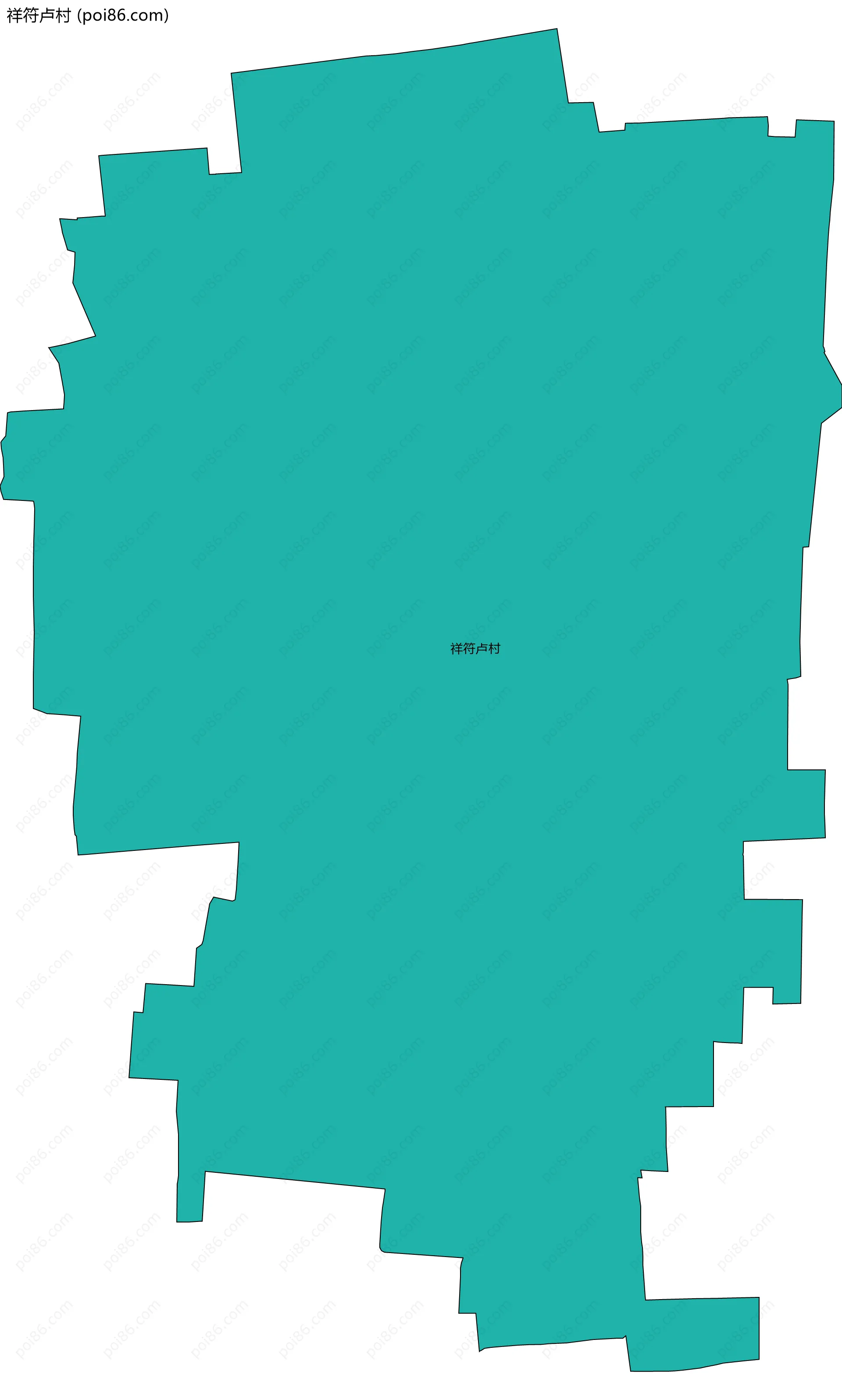 祥符卢村边界地图