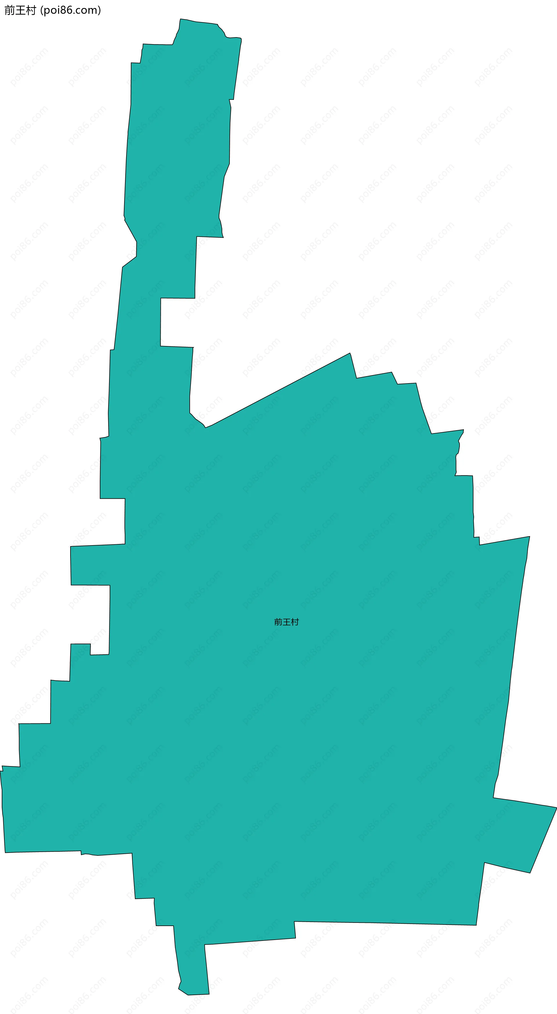 前王村边界地图