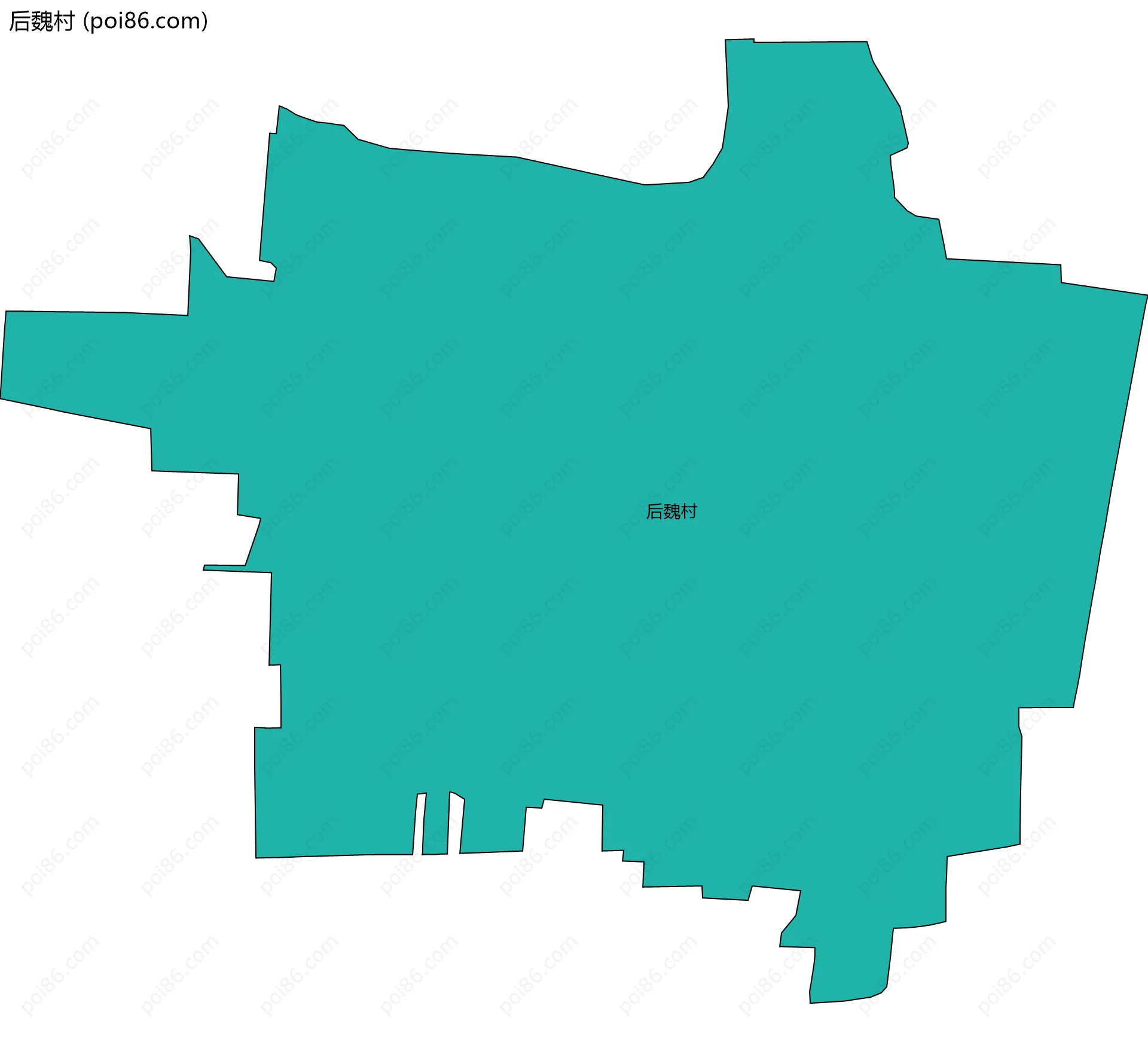 后魏村边界地图