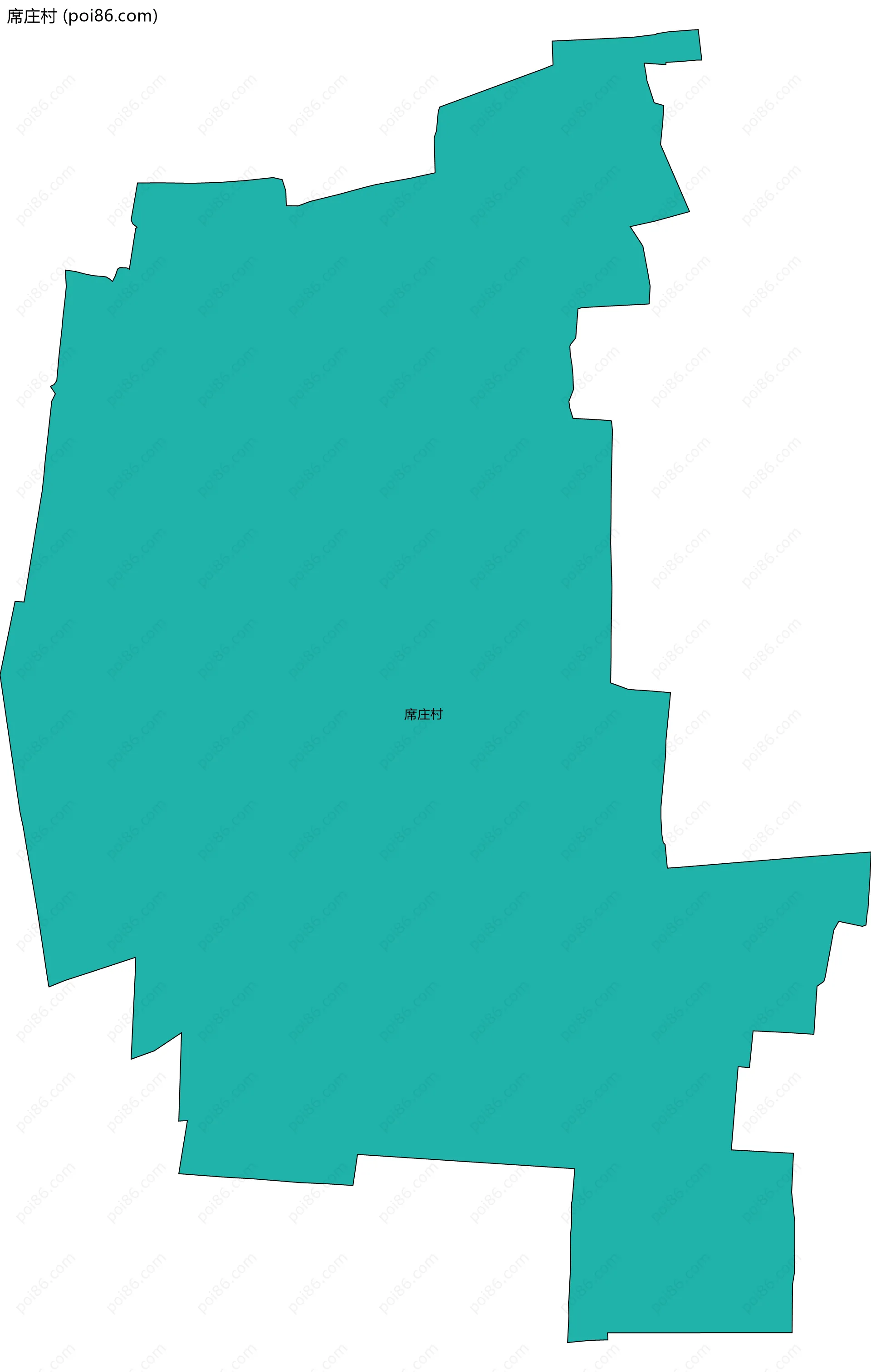 席庄村边界地图