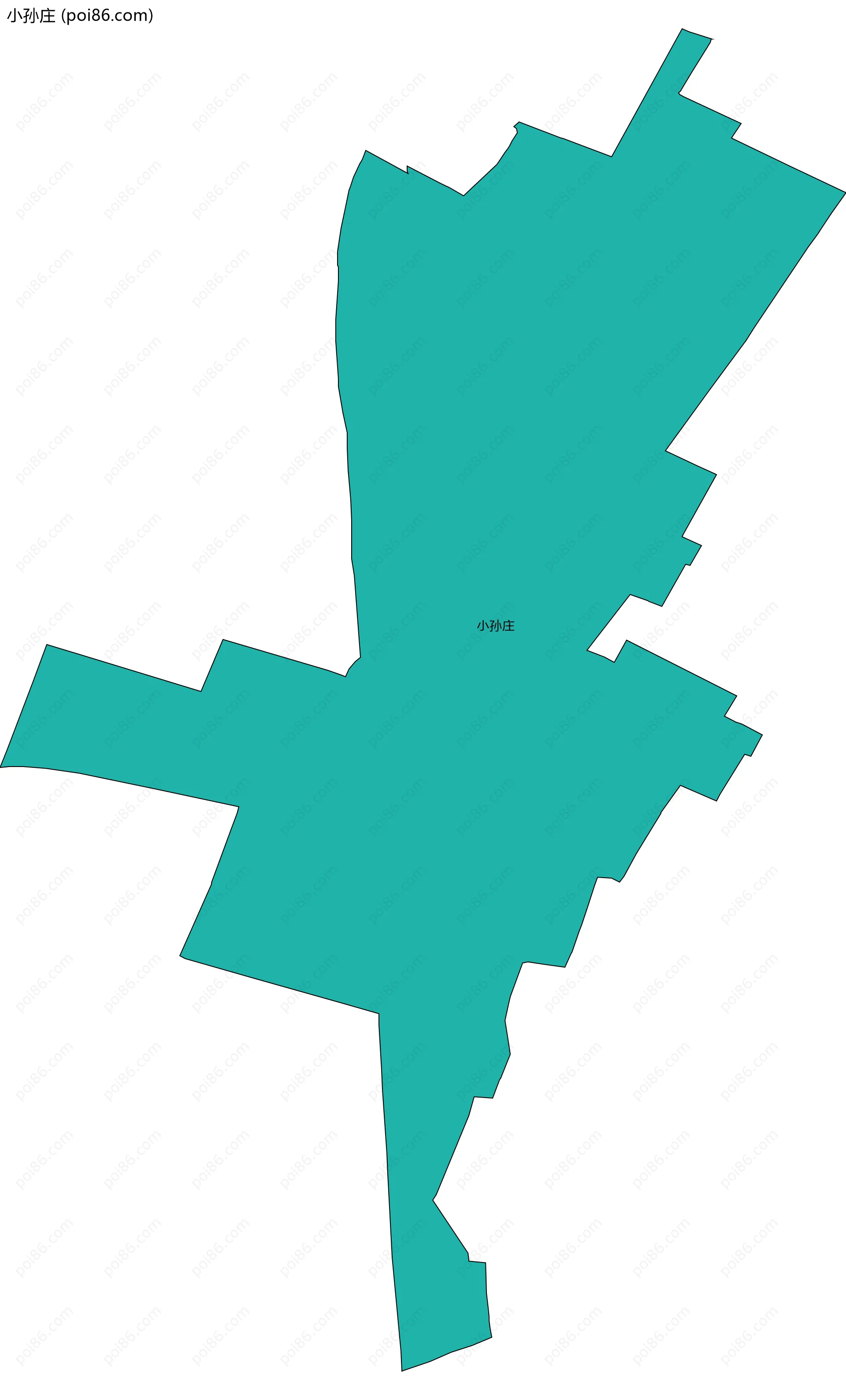 小孙庄边界地图