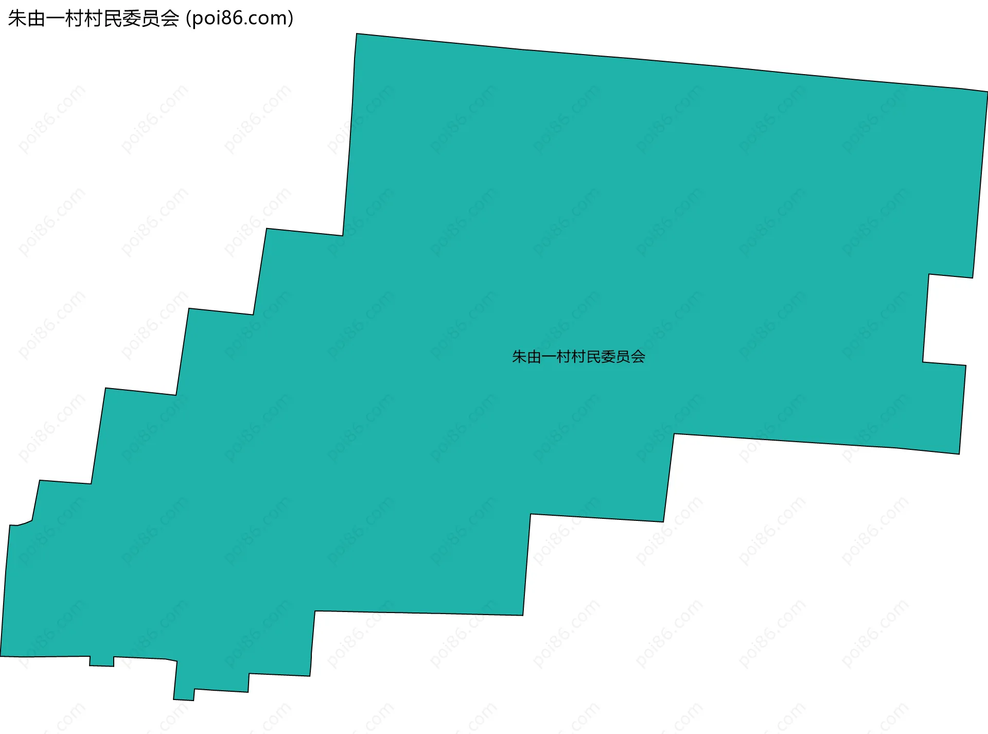 朱由一村村民委员会边界地图