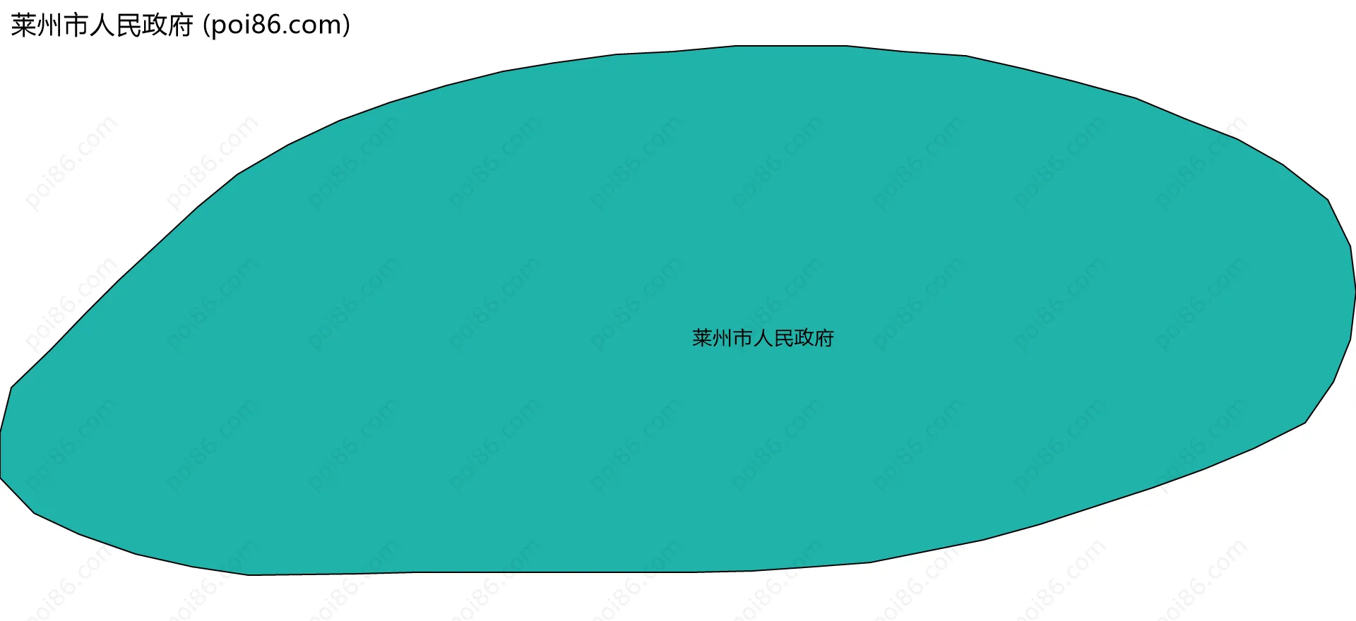 莱州市人民政府边界地图