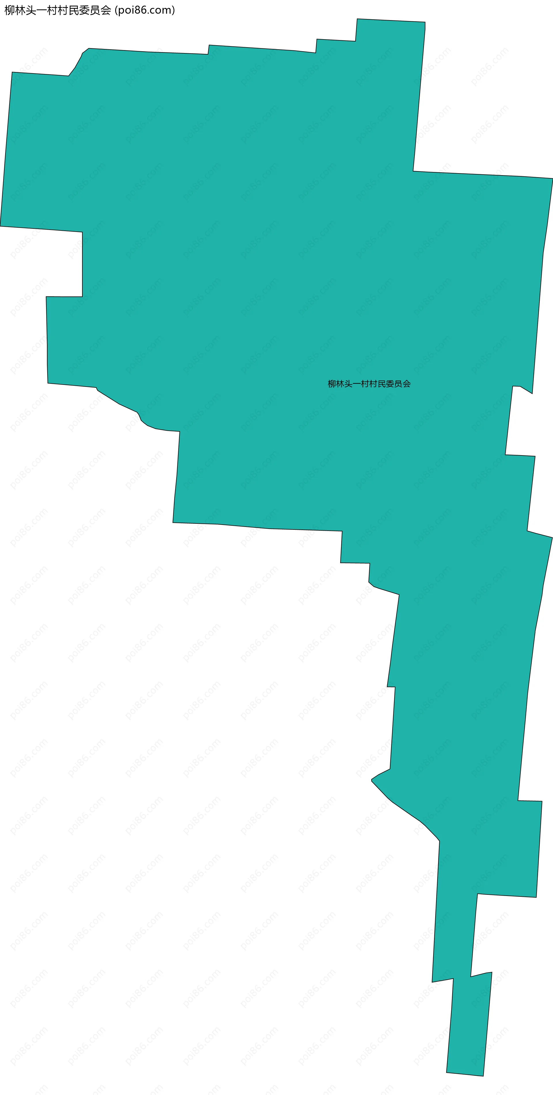 柳林头一村村民委员会边界地图