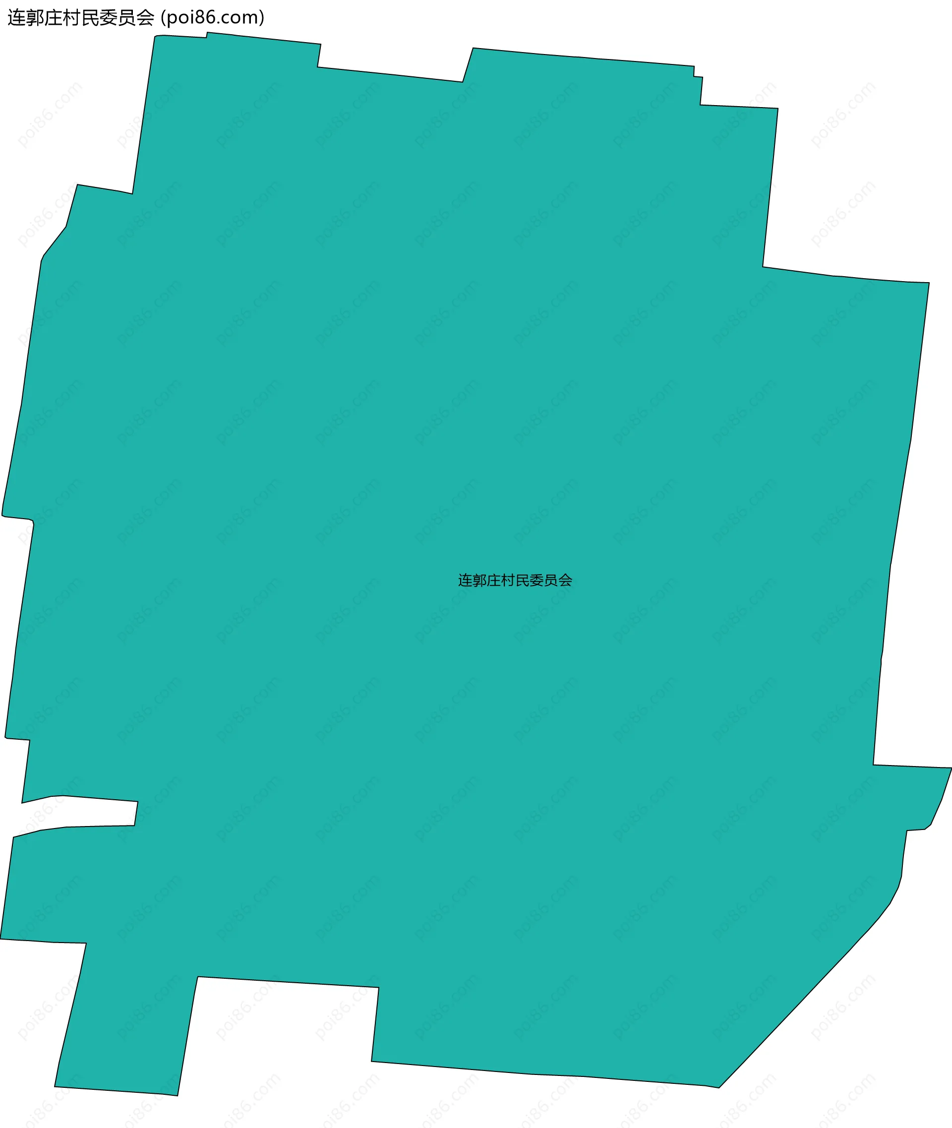 连郭庄村民委员会边界地图