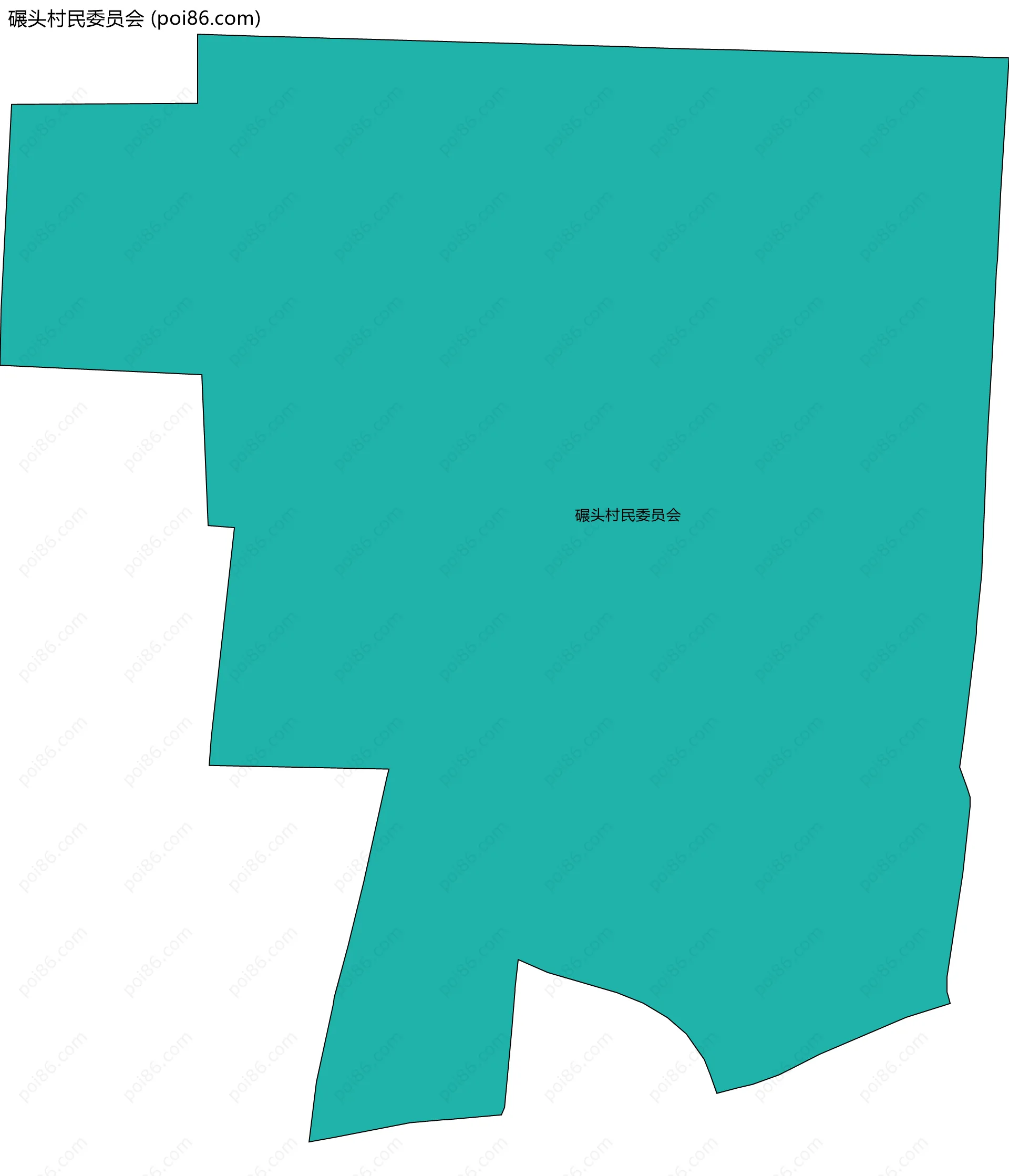 碾头村民委员会边界地图