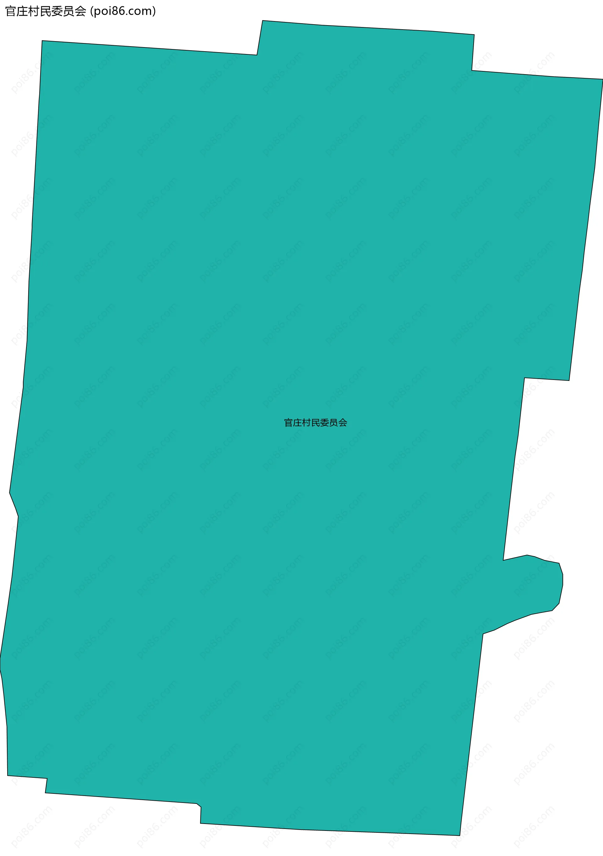 官庄村民委员会边界地图