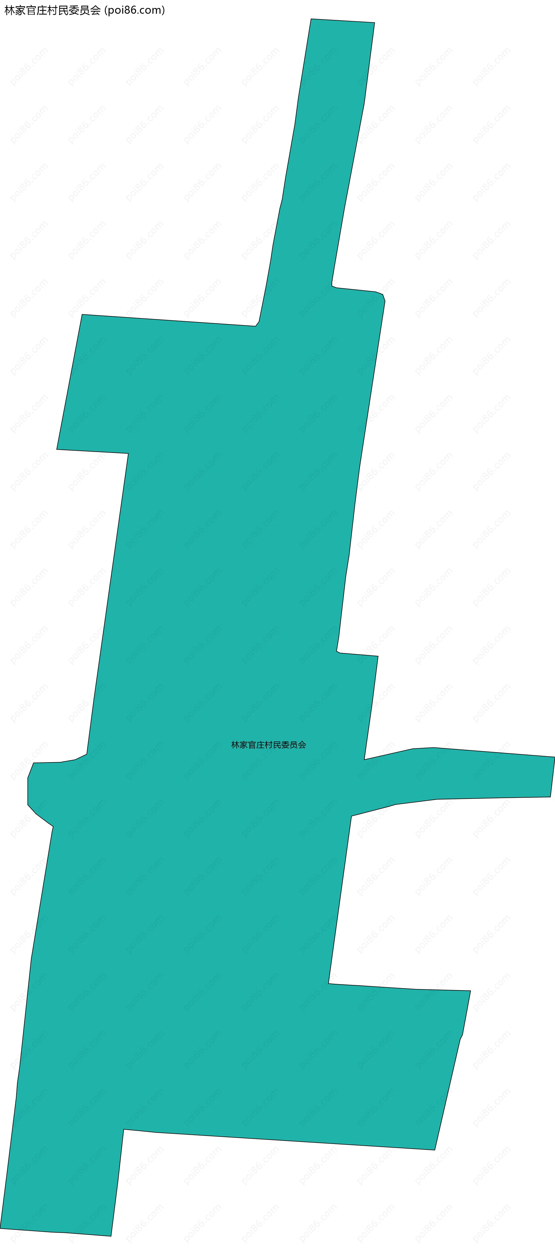 林家官庄村民委员会边界地图