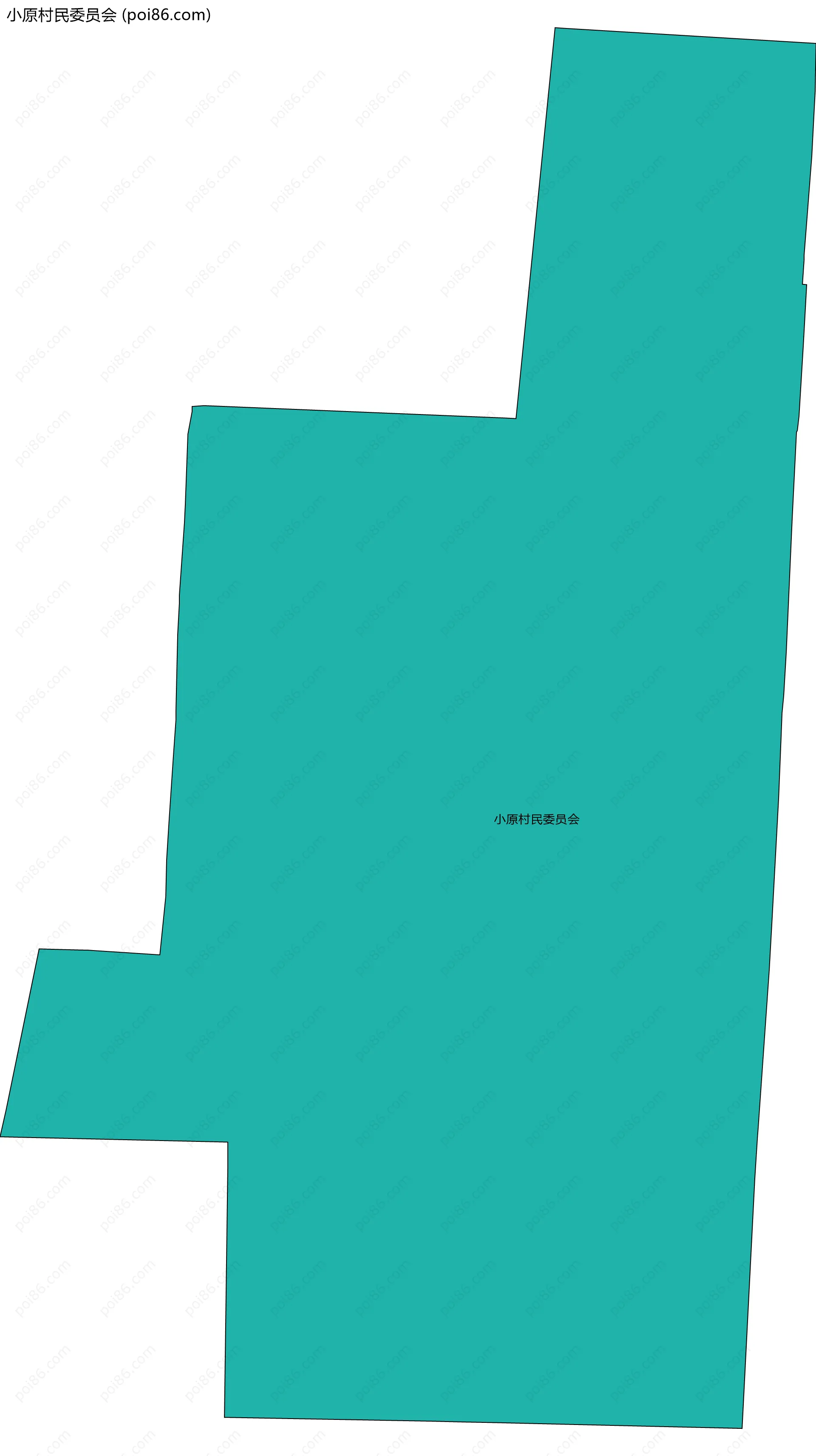 小原村民委员会边界地图