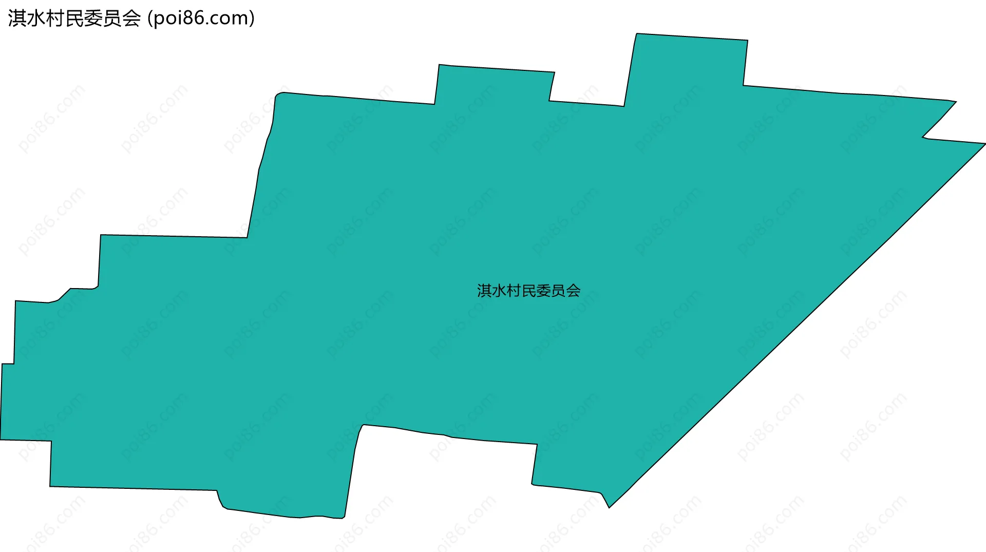 淇水村民委员会边界地图