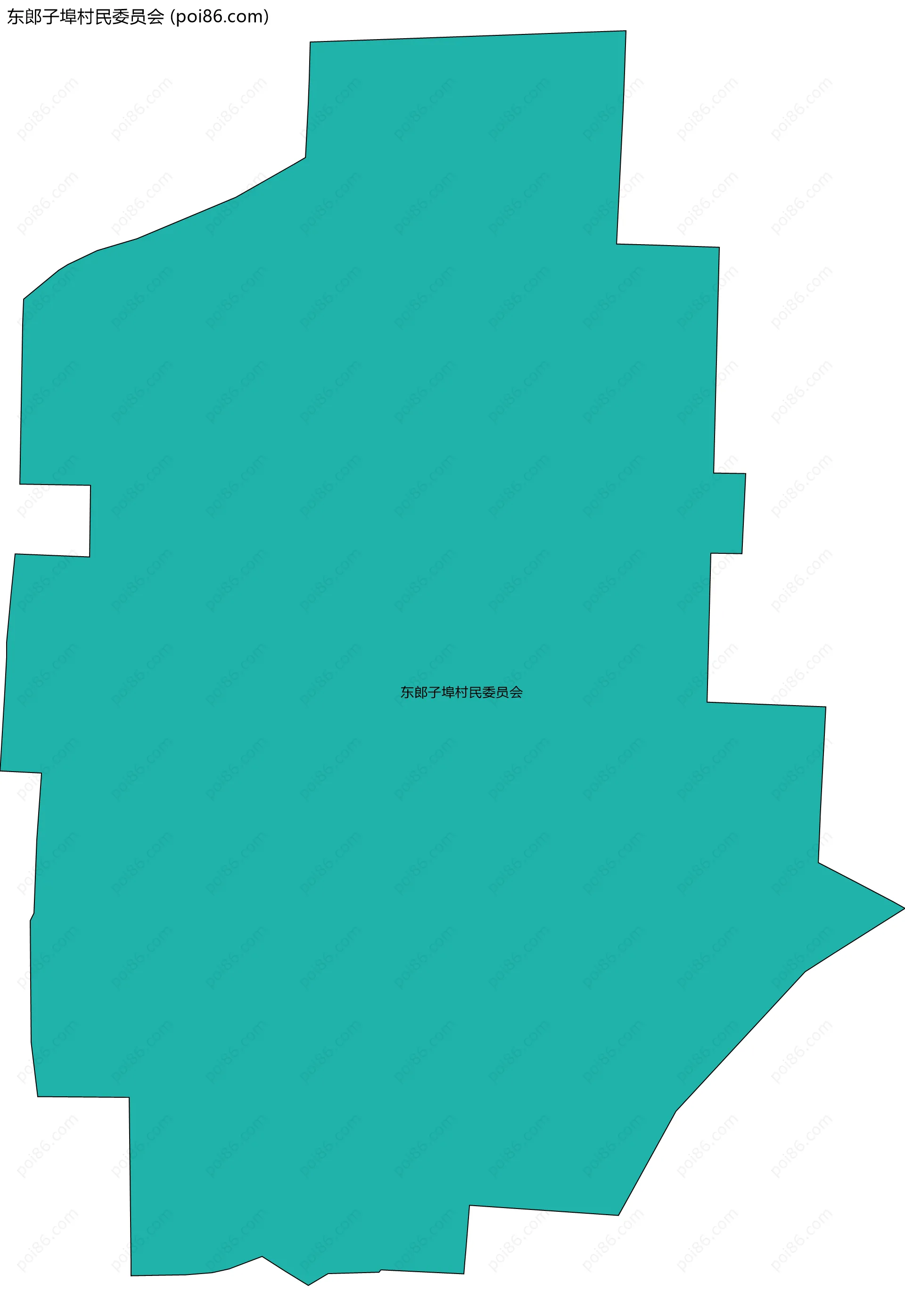 东郎子埠村民委员会边界地图