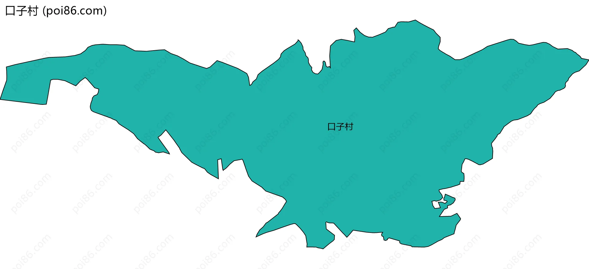 口子村边界地图