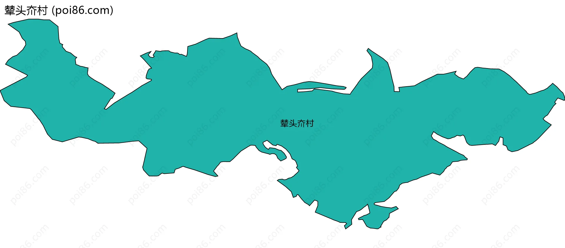 辇头夼村边界地图