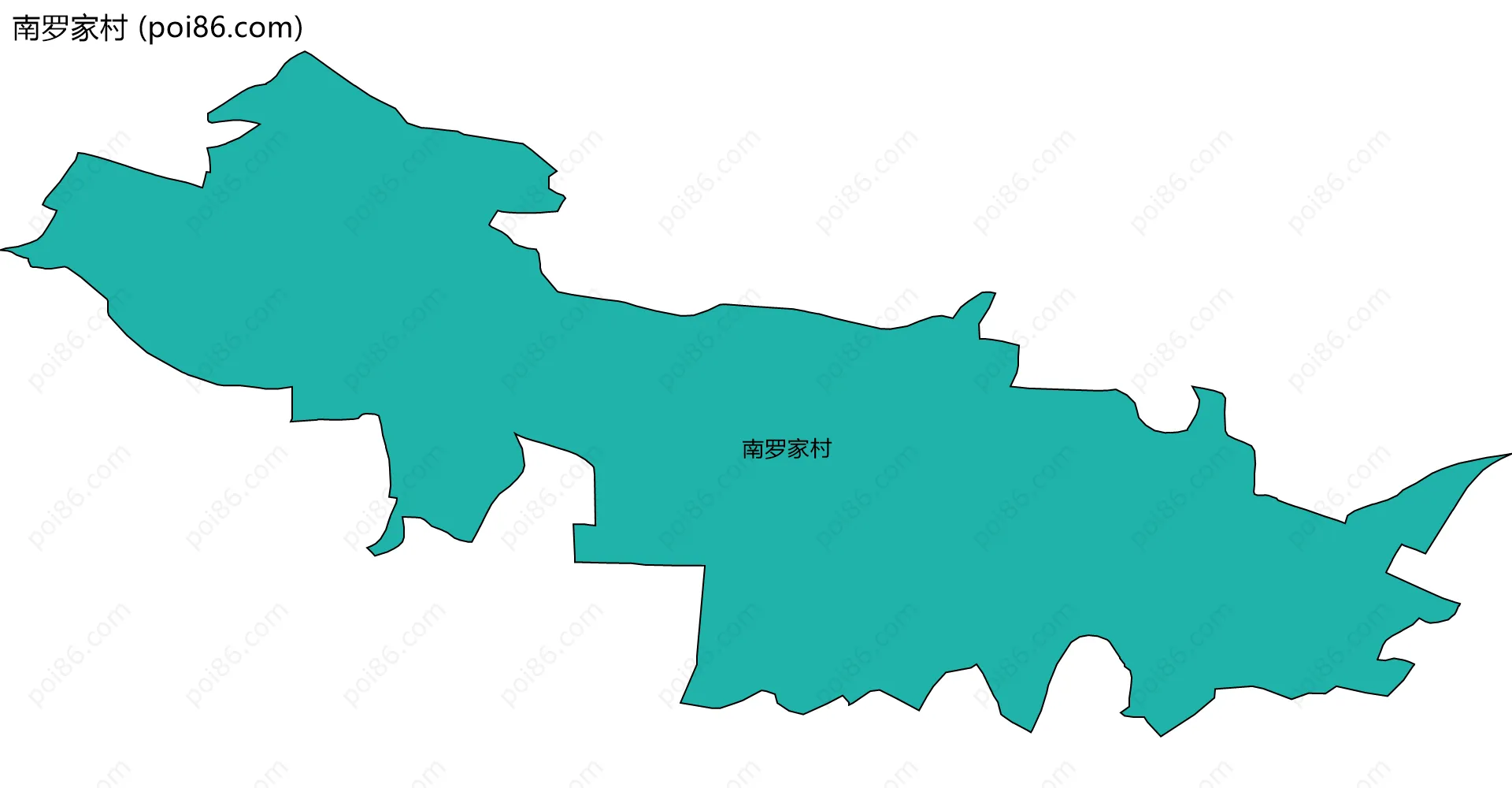 南罗家村边界地图