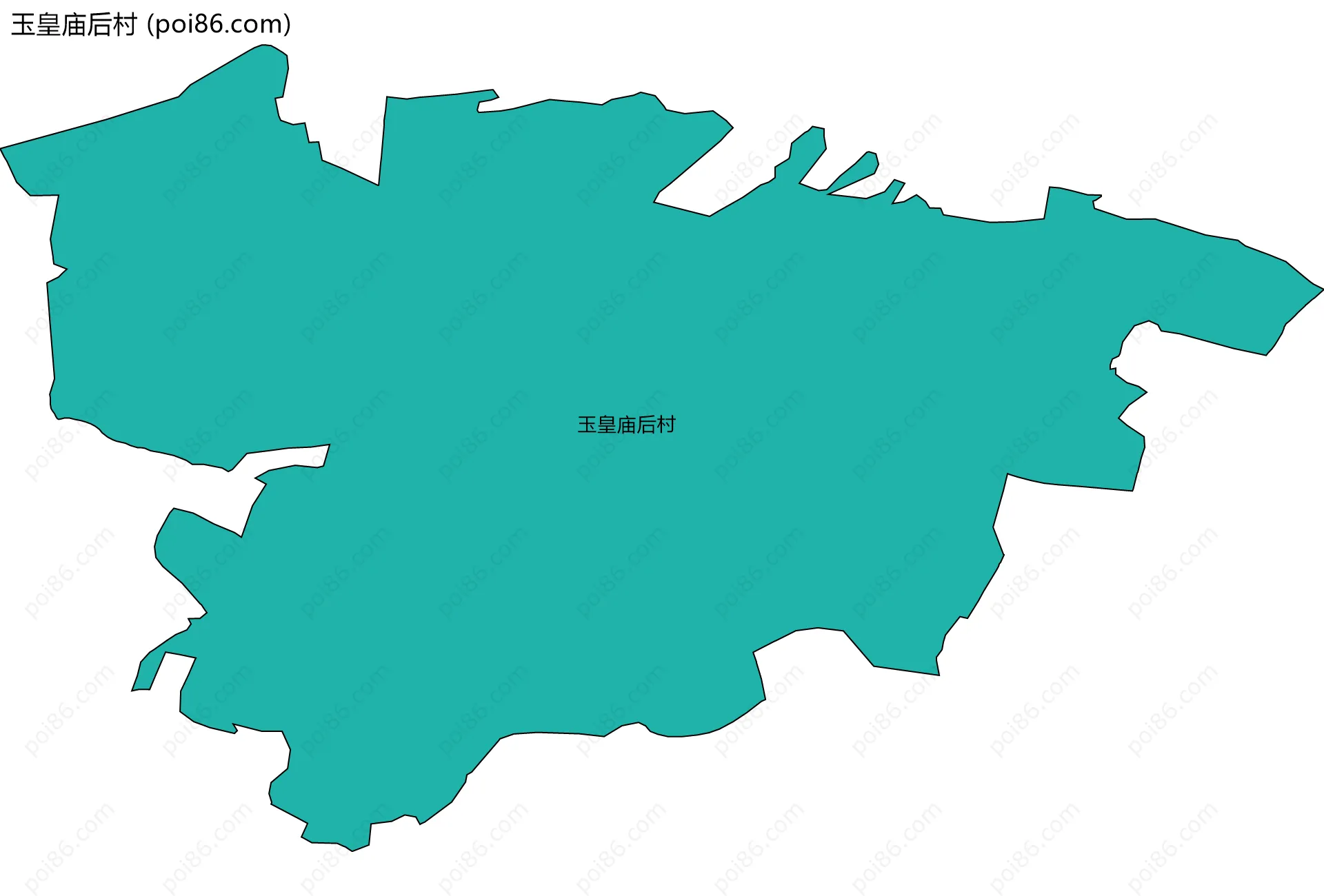 玉皇庙后村边界地图