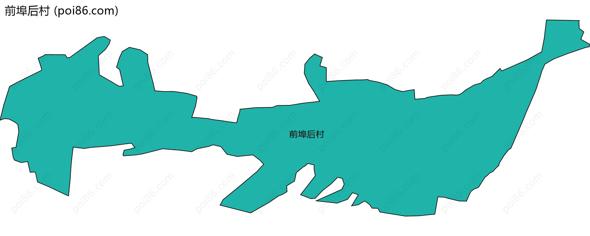前埠后村边界地图