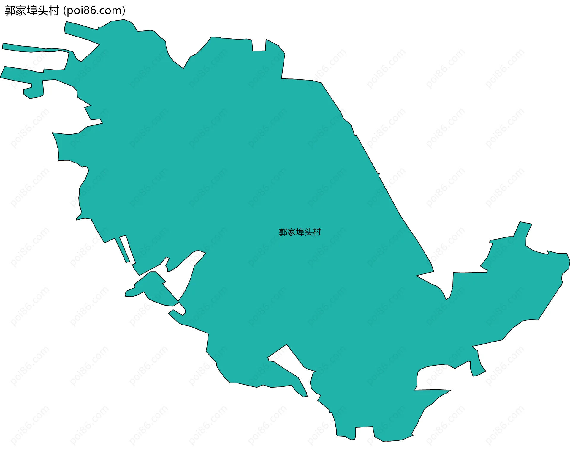 郭家埠头村边界地图