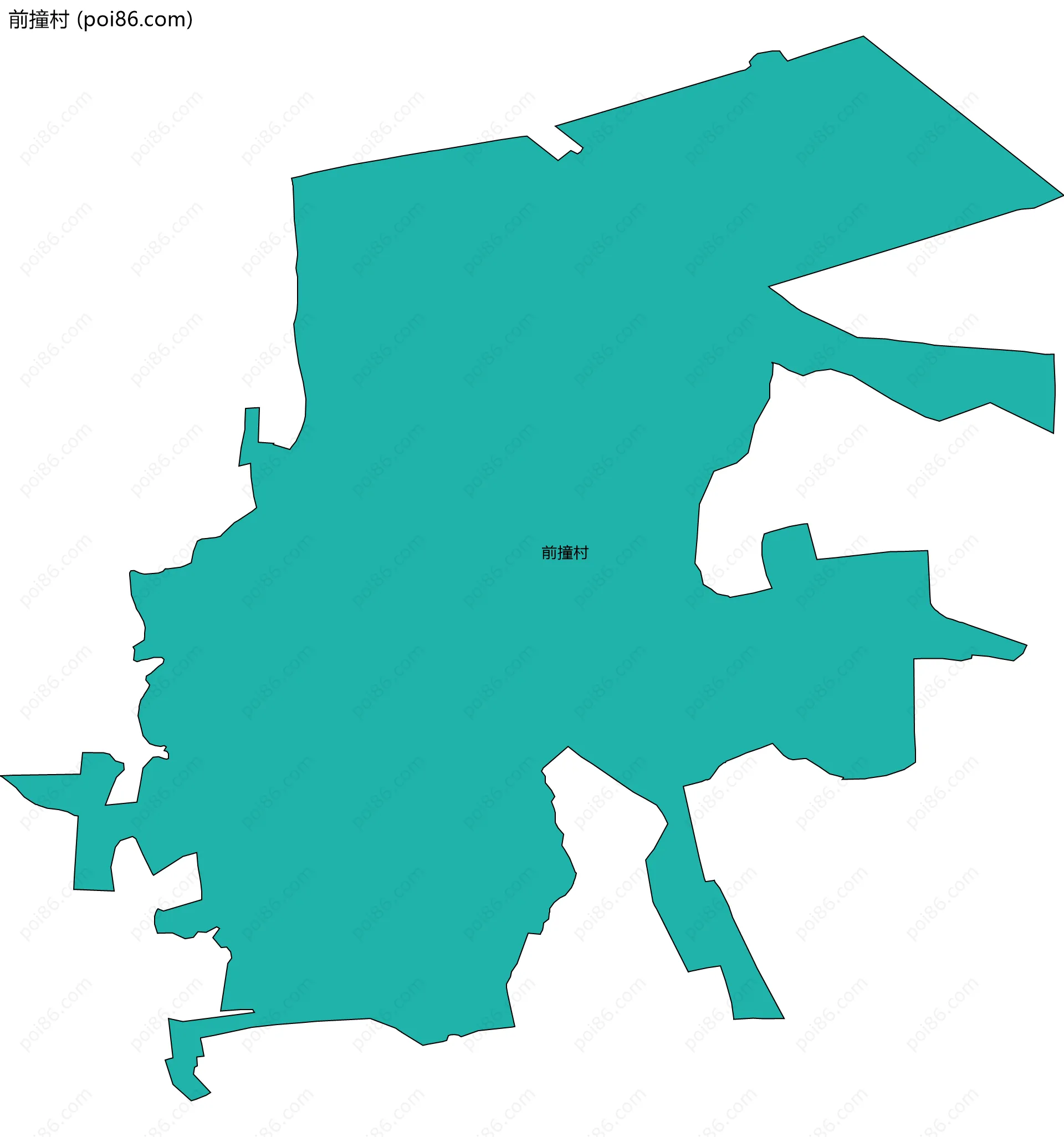 前撞村边界地图