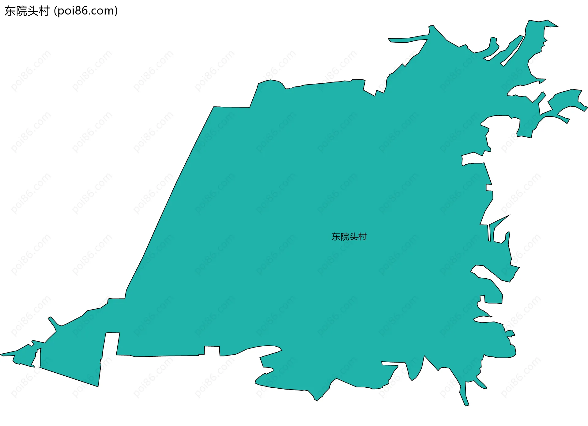 东院头村边界地图