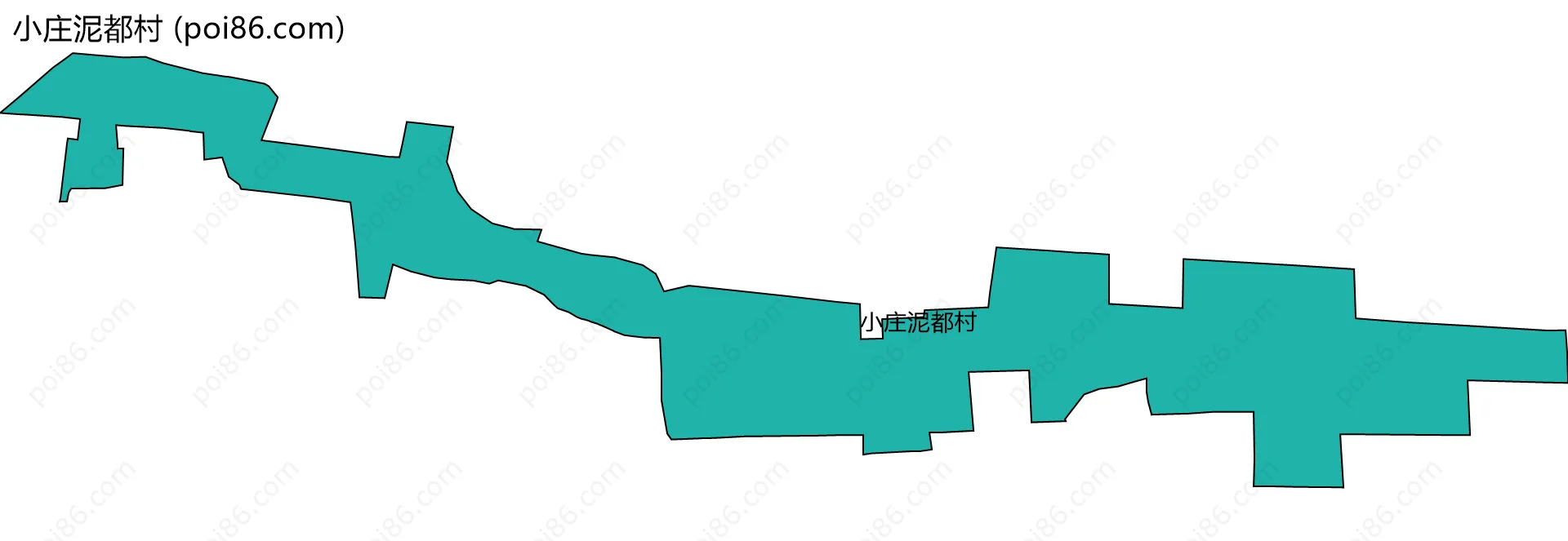 小庄泥都村边界地图