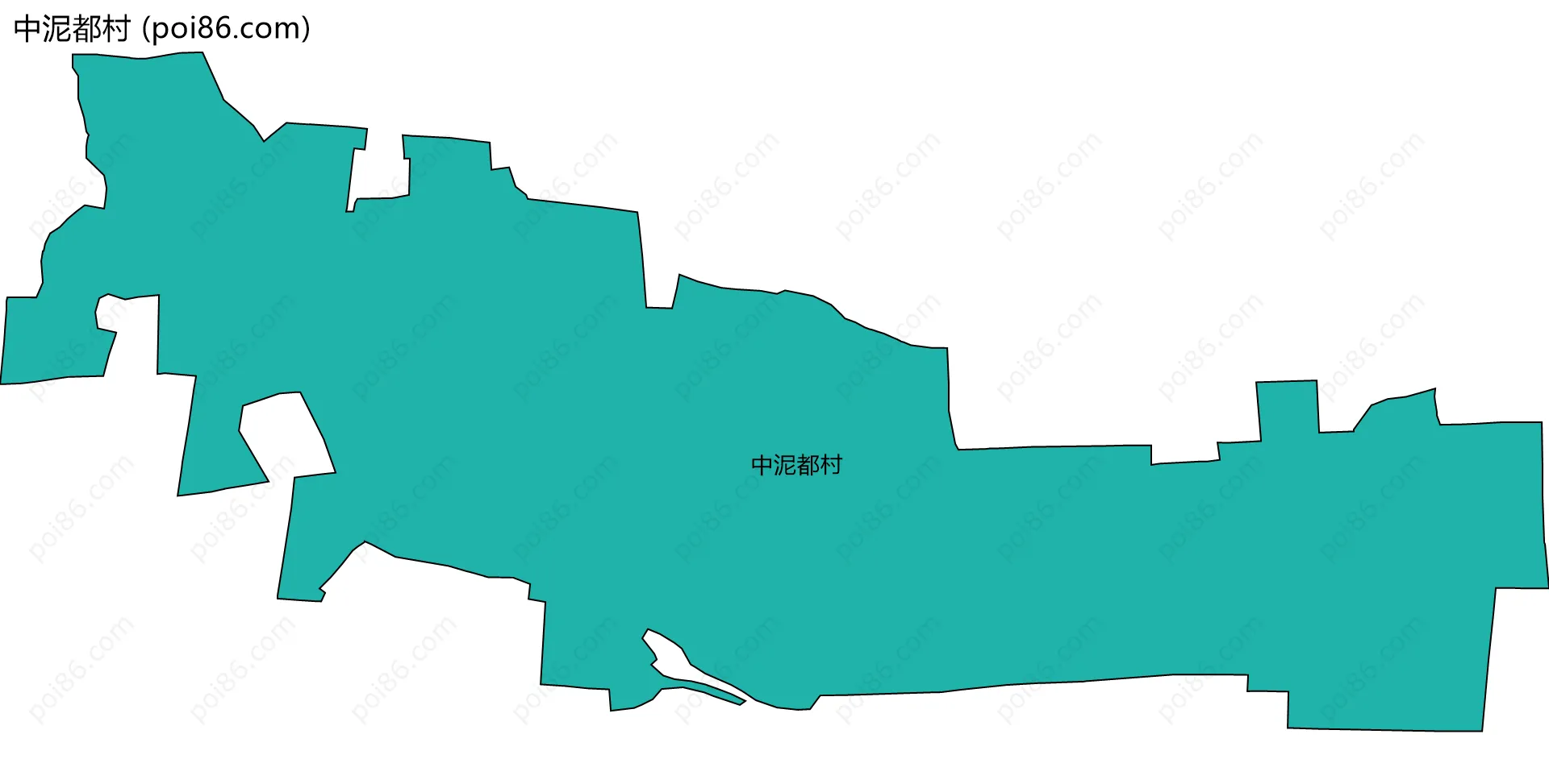 中泥都村边界地图