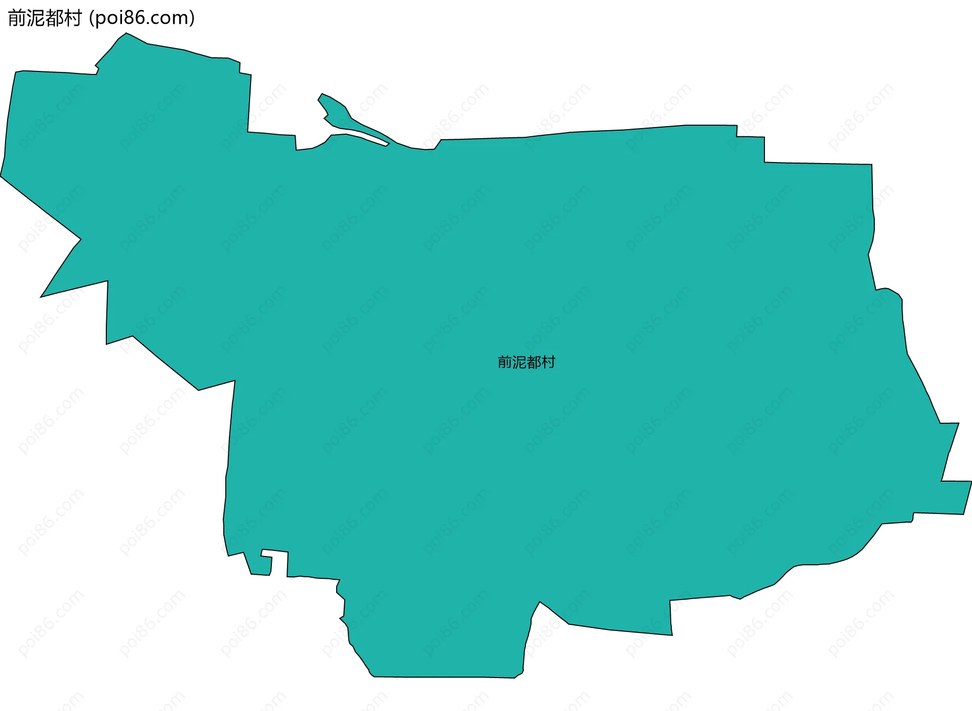 前泥都村边界地图