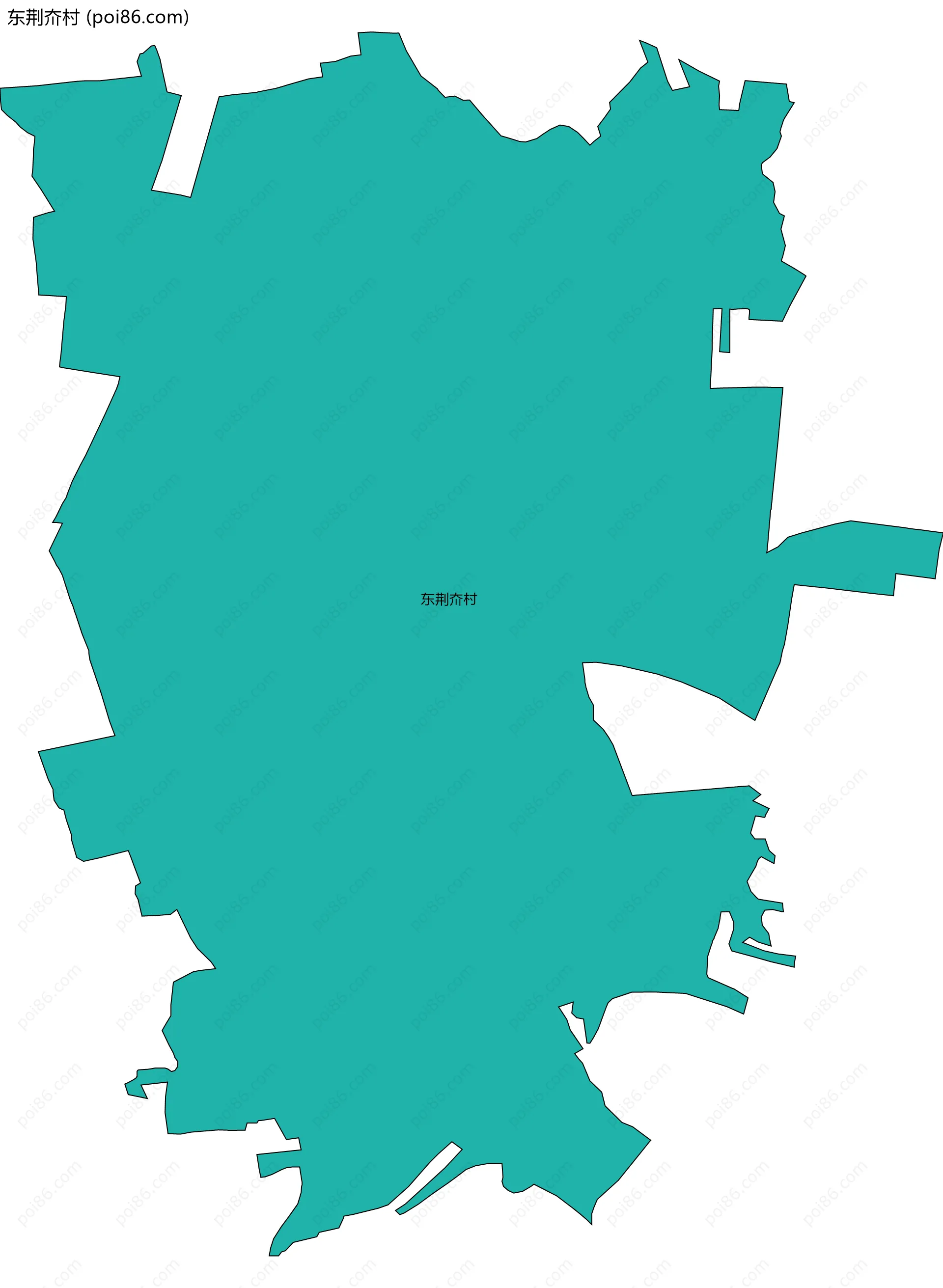 东荆夼村边界地图