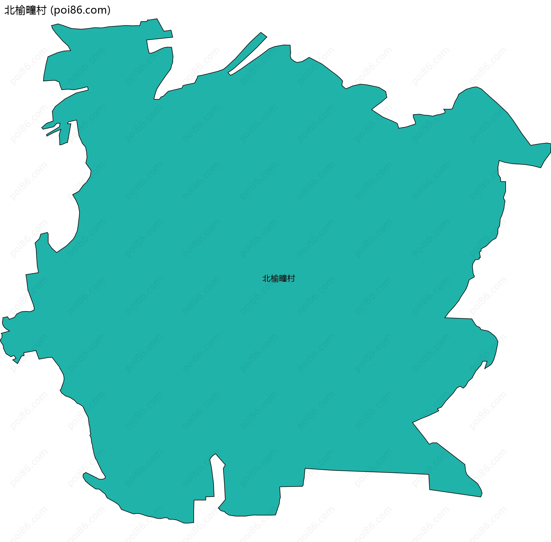 北榆疃村边界地图