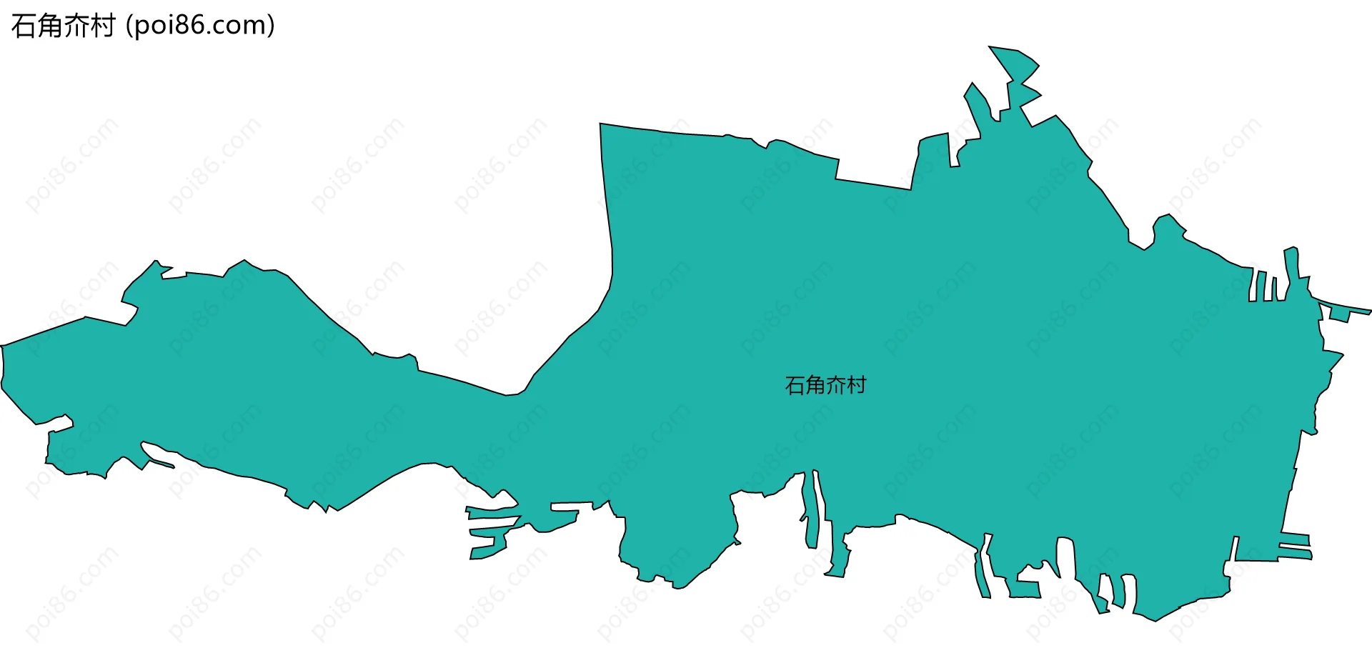 石角夼村边界地图