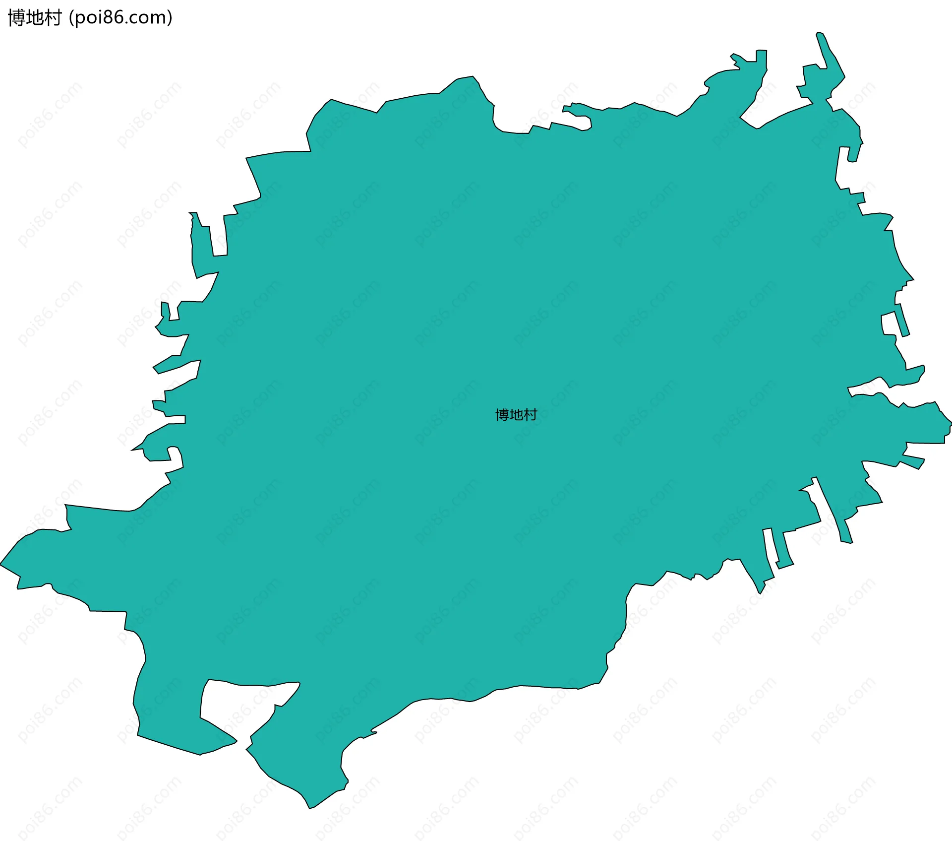 博地村边界地图