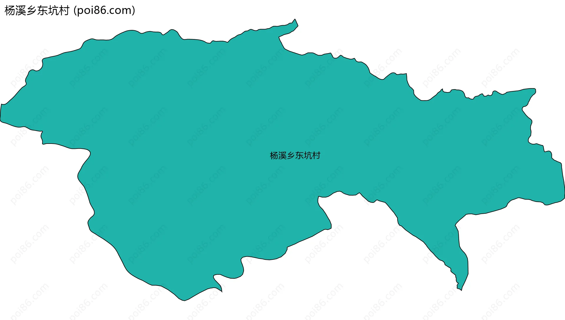 杨溪乡东坑村边界地图