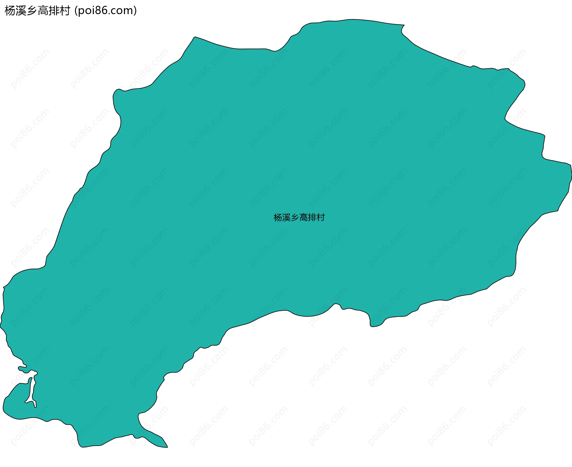 杨溪乡高排村边界地图