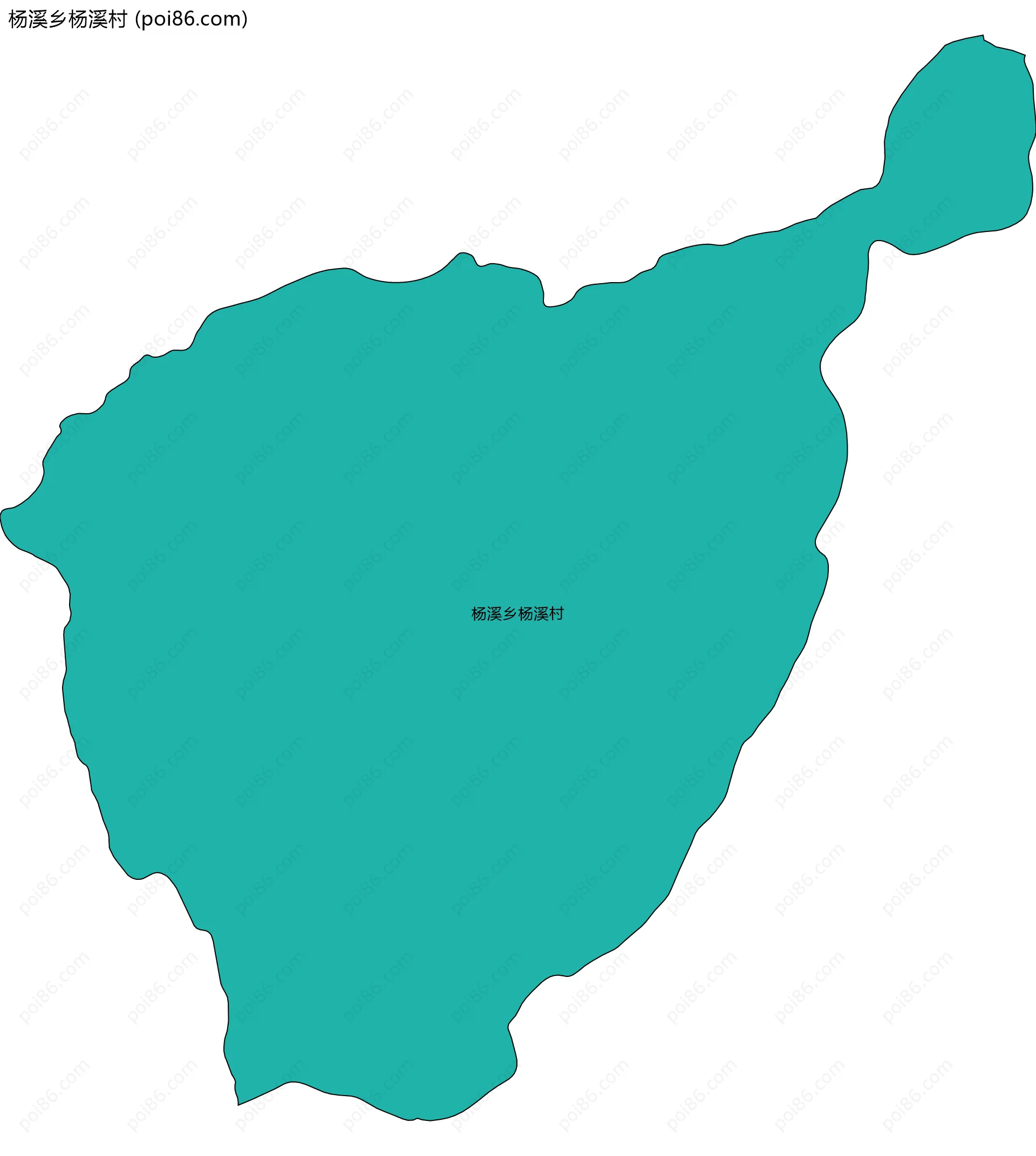 杨溪乡杨溪村边界地图
