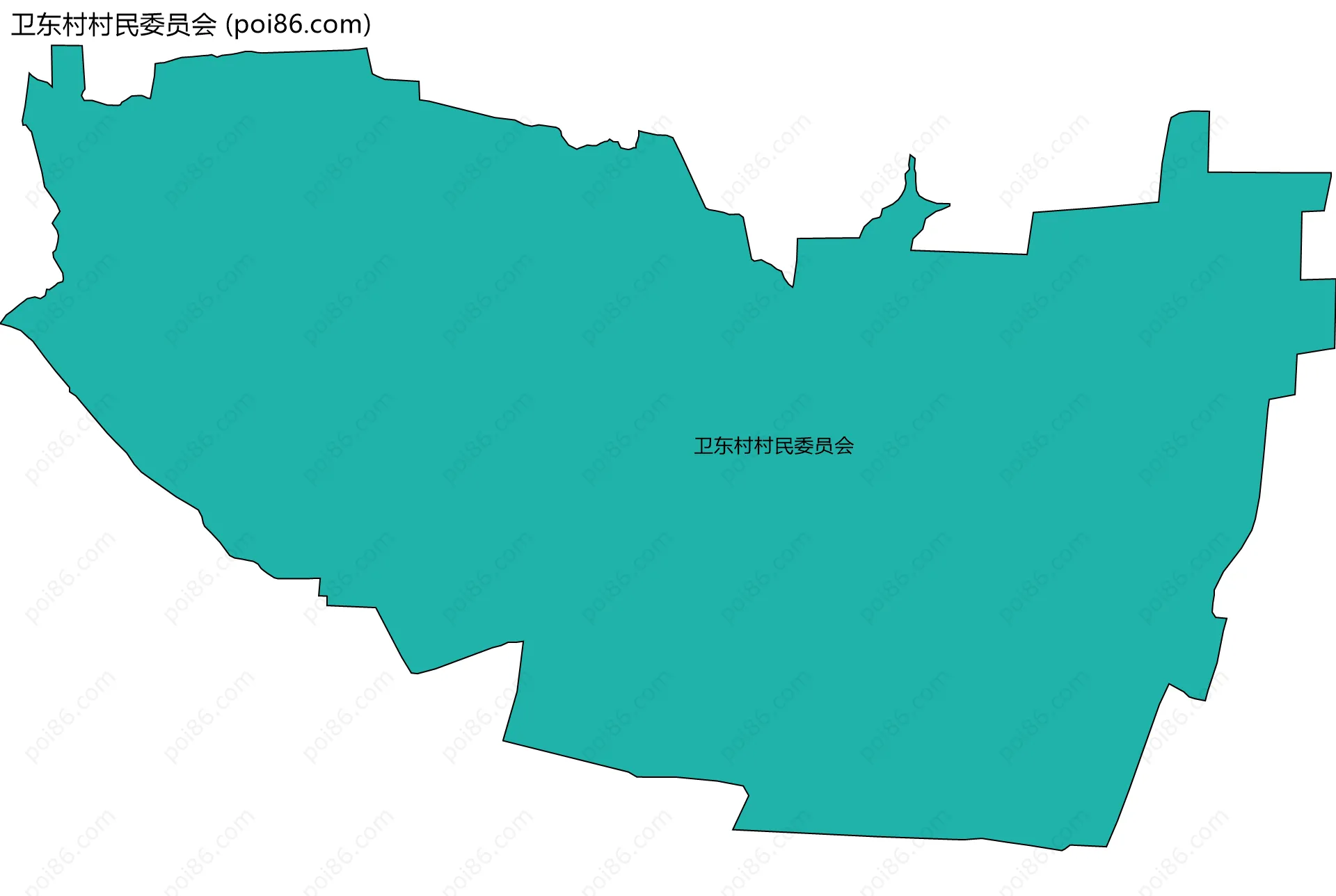 卫东村村民委员会边界地图