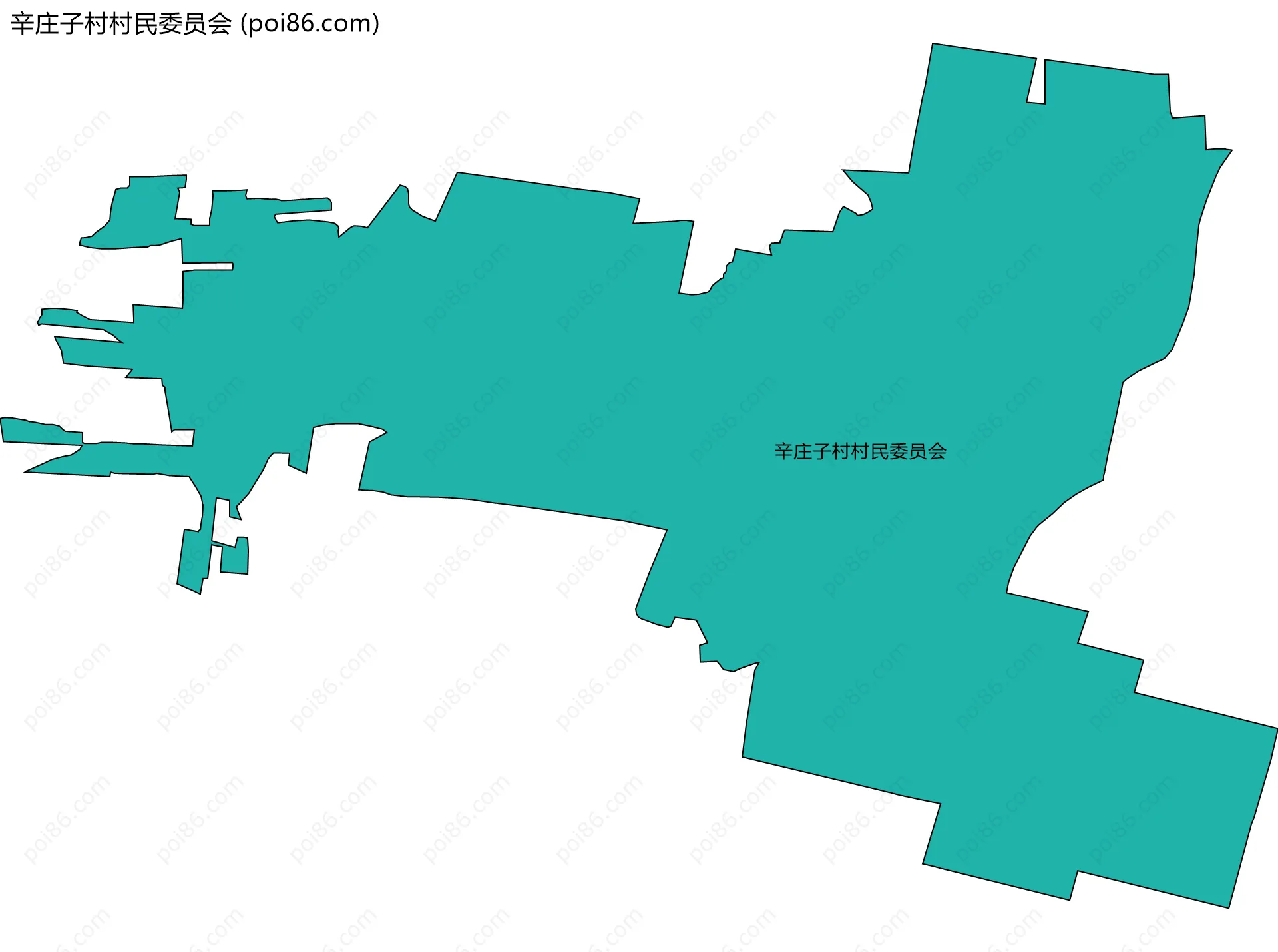 辛庄子村村民委员会边界地图