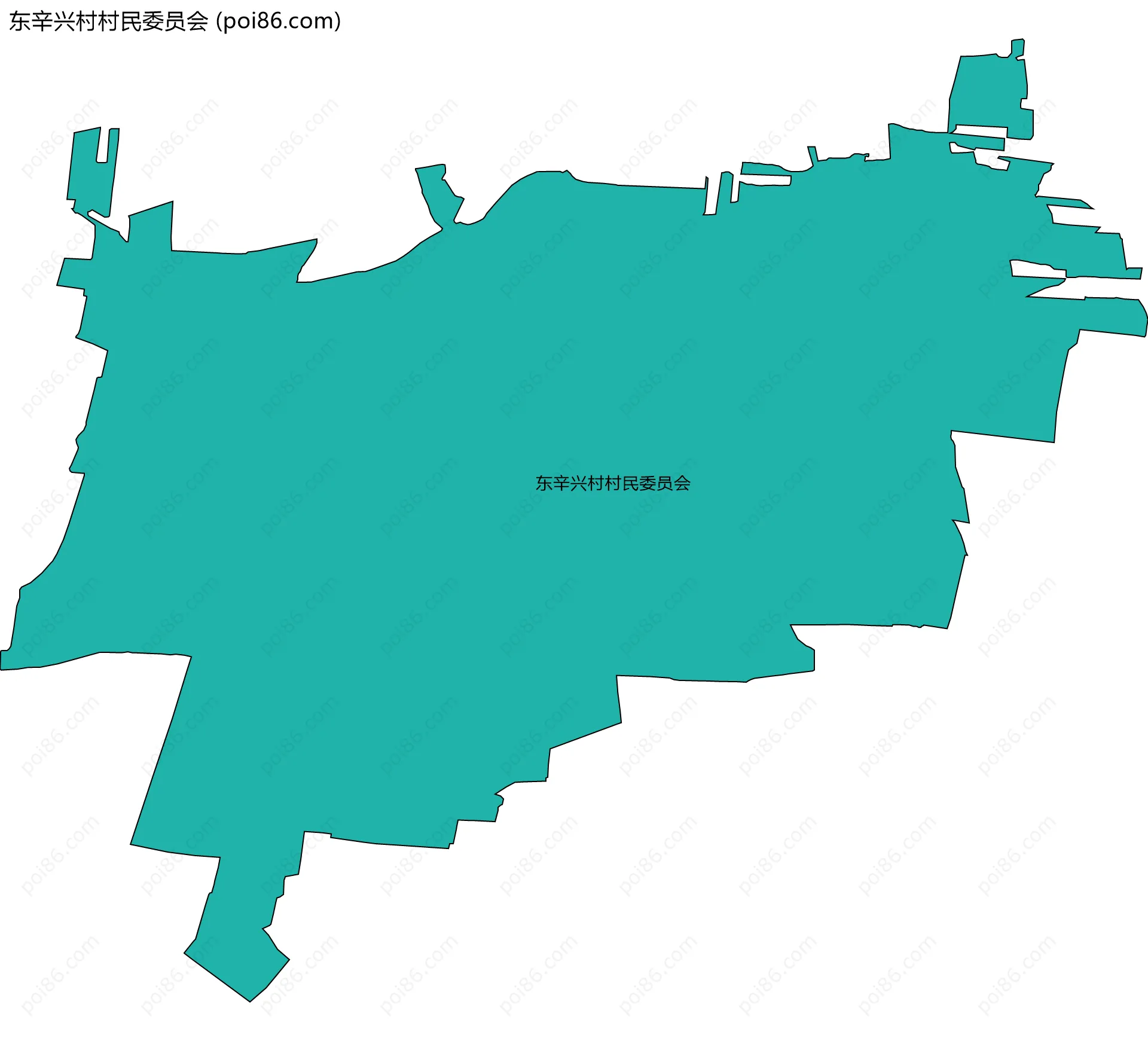 东辛兴村村民委员会边界地图
