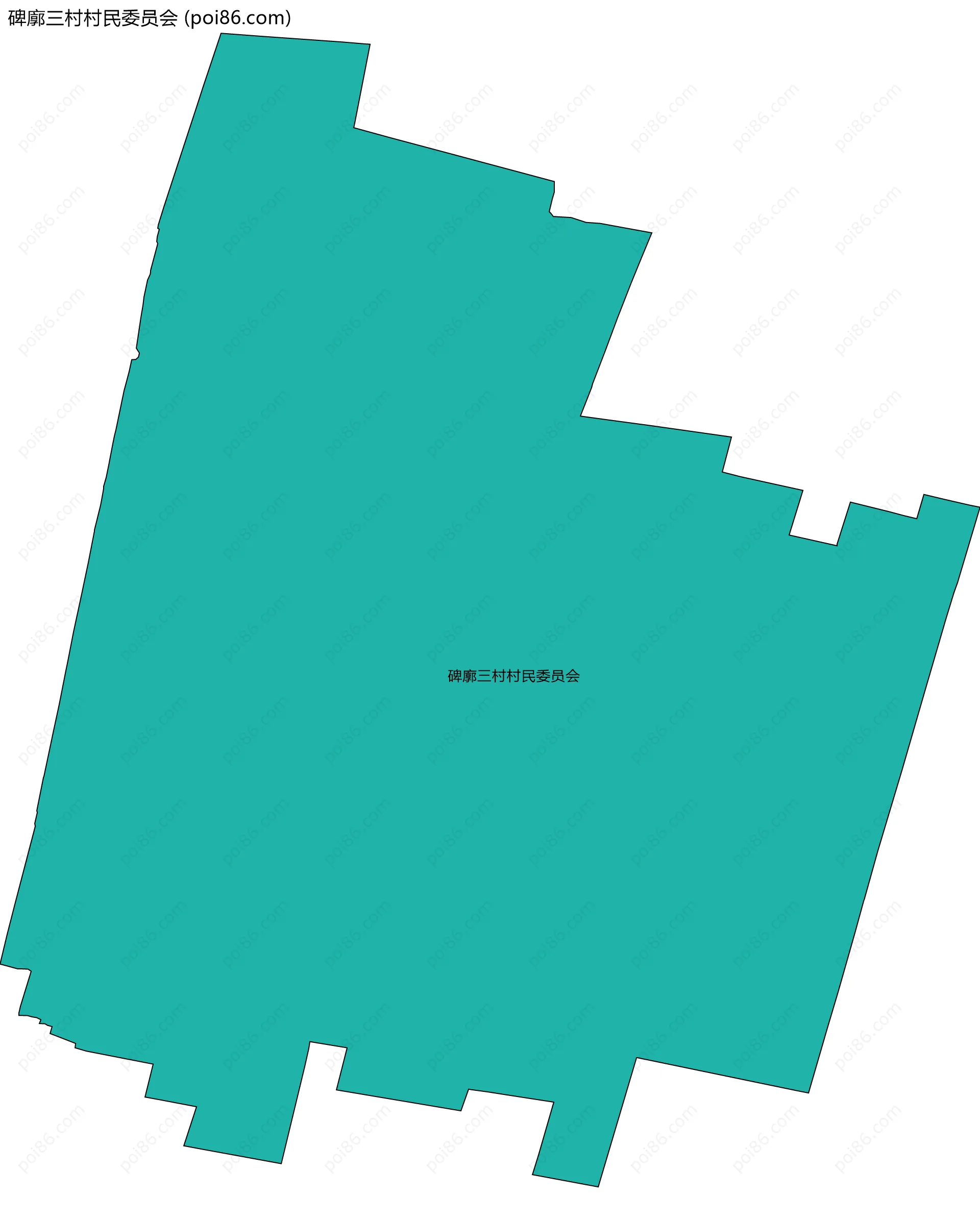 碑廓三村村民委员会边界地图