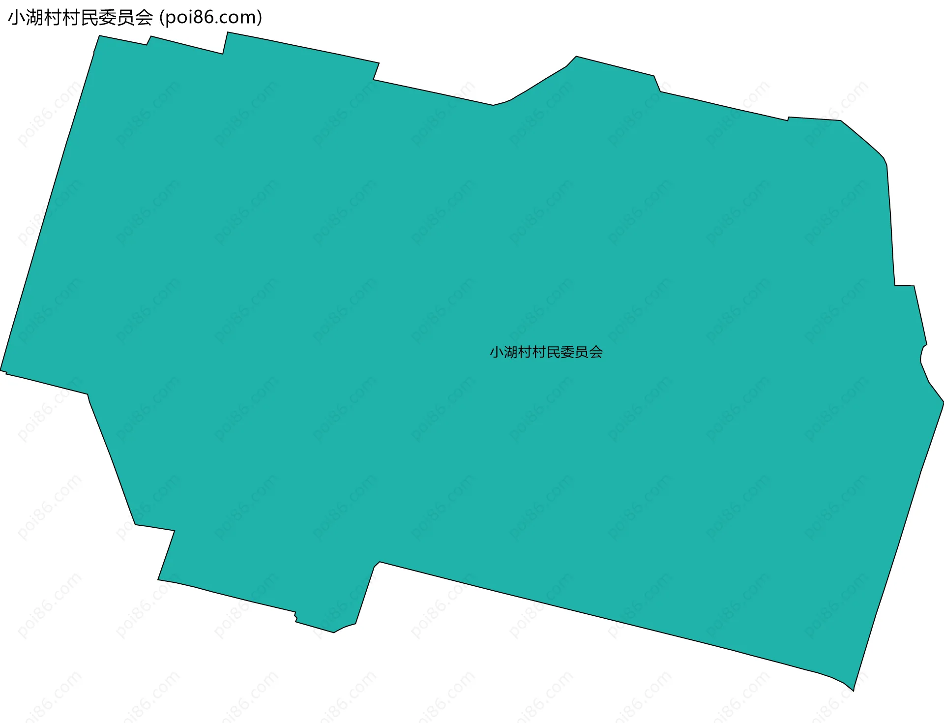 小湖村村民委员会边界地图