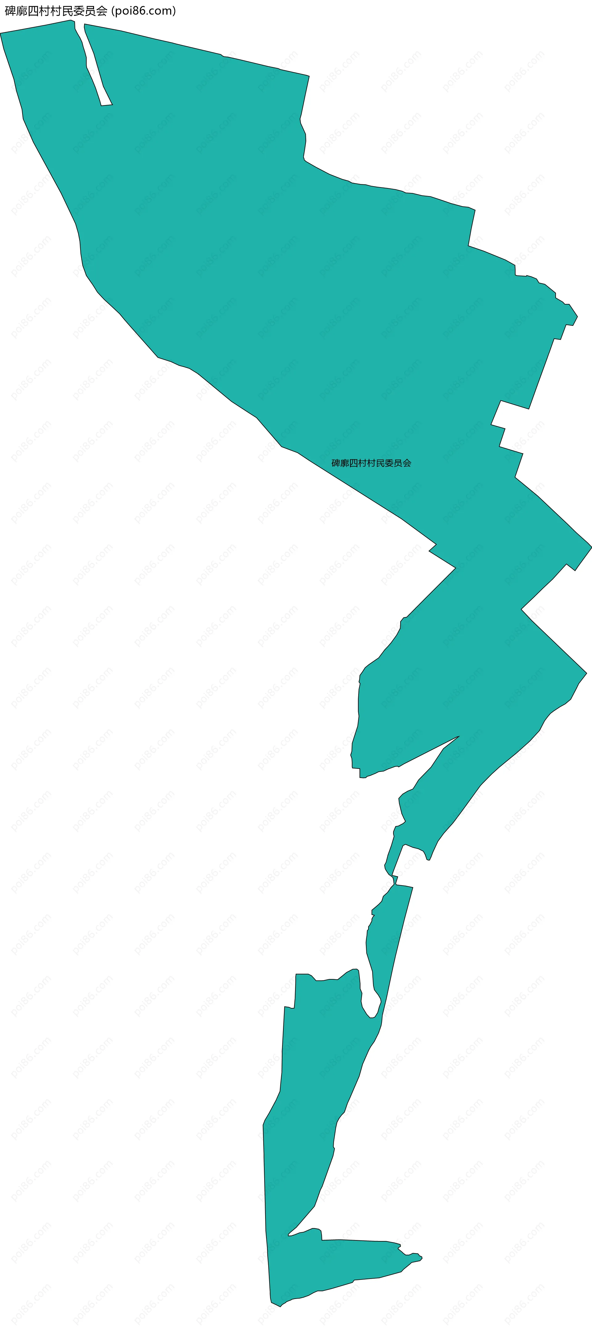 碑廓四村村民委员会边界地图
