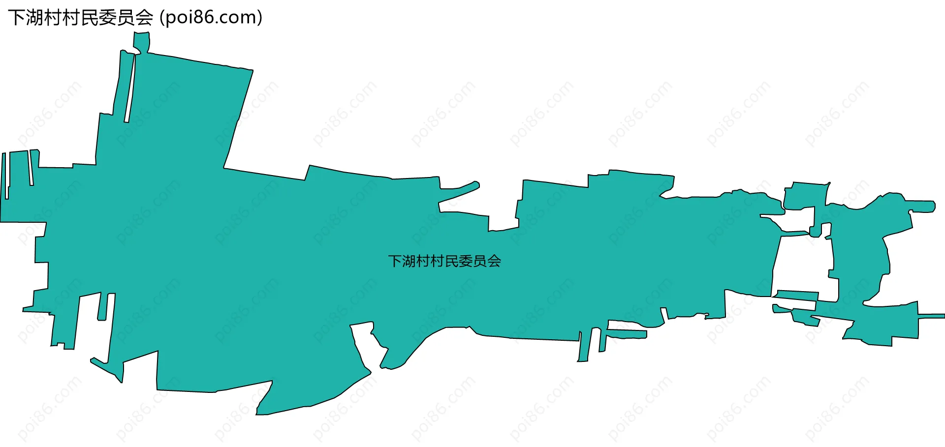 下湖村村民委员会边界地图