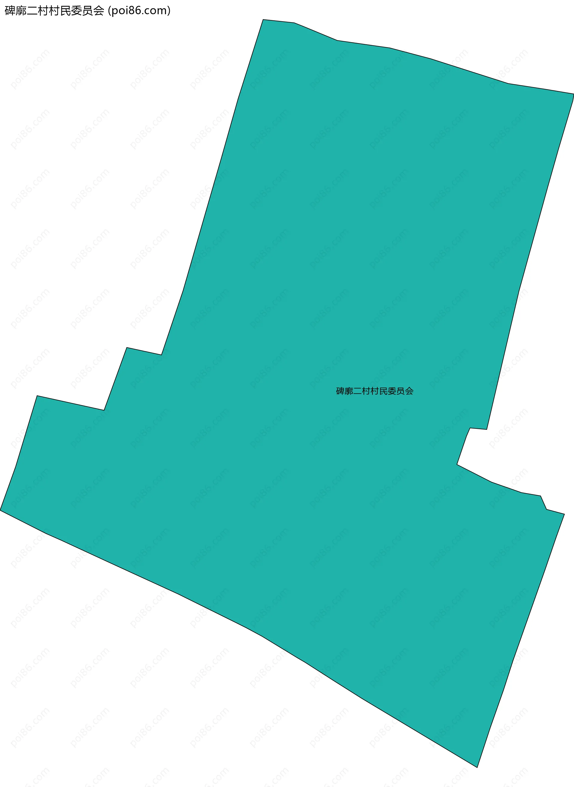 碑廓二村村民委员会边界地图