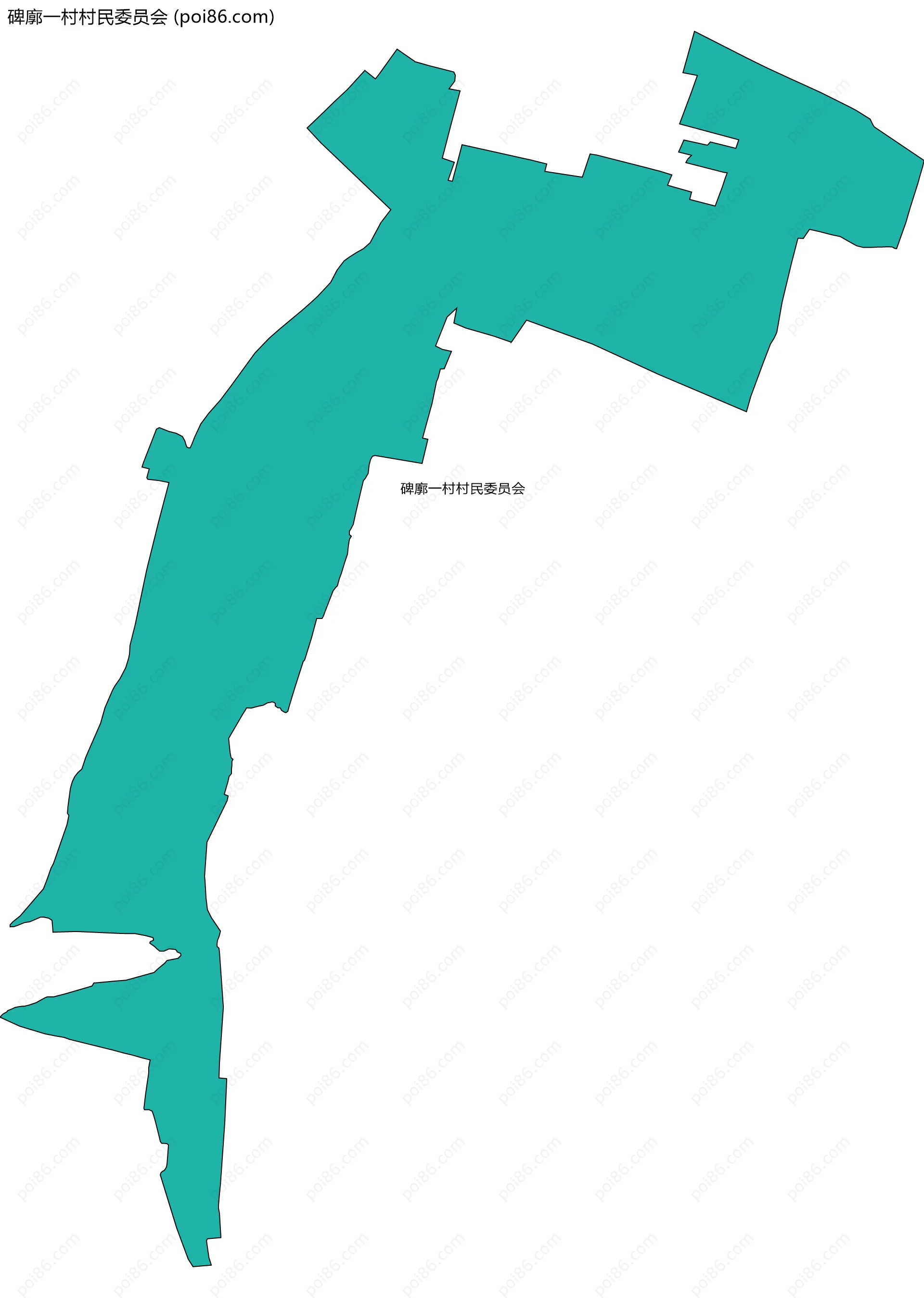 碑廓一村村民委员会边界地图