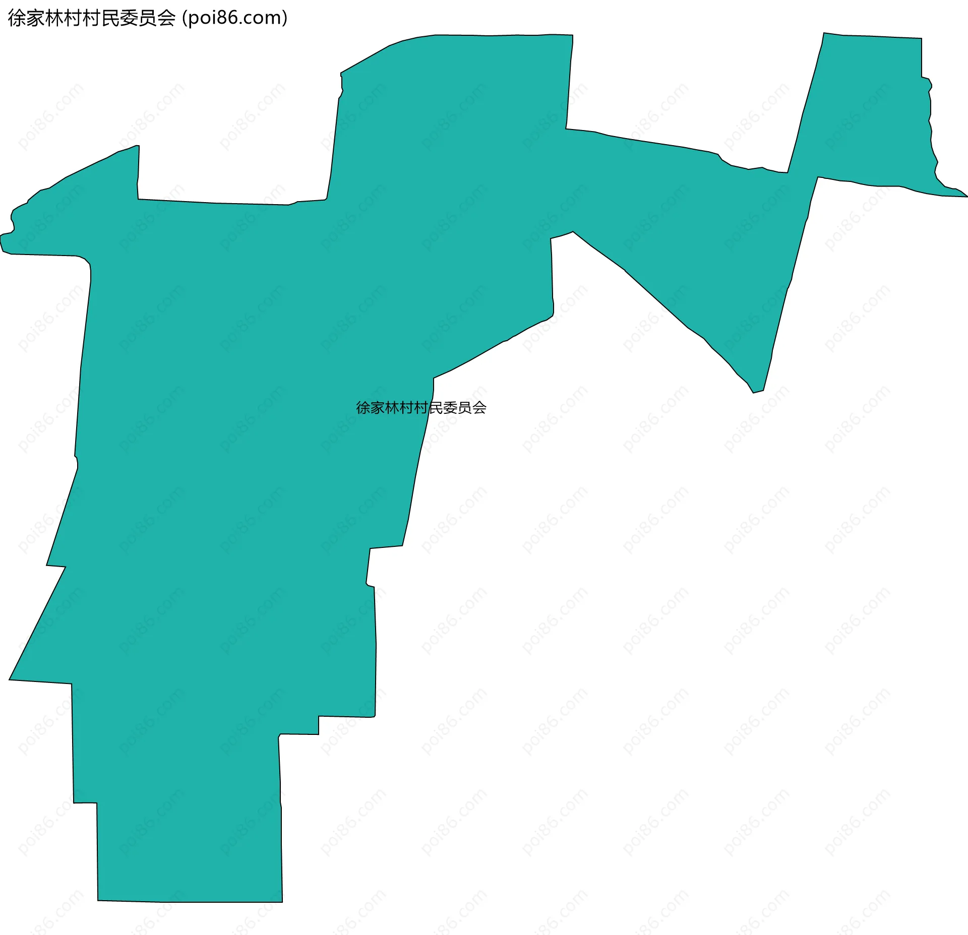 徐家林村村民委员会边界地图
